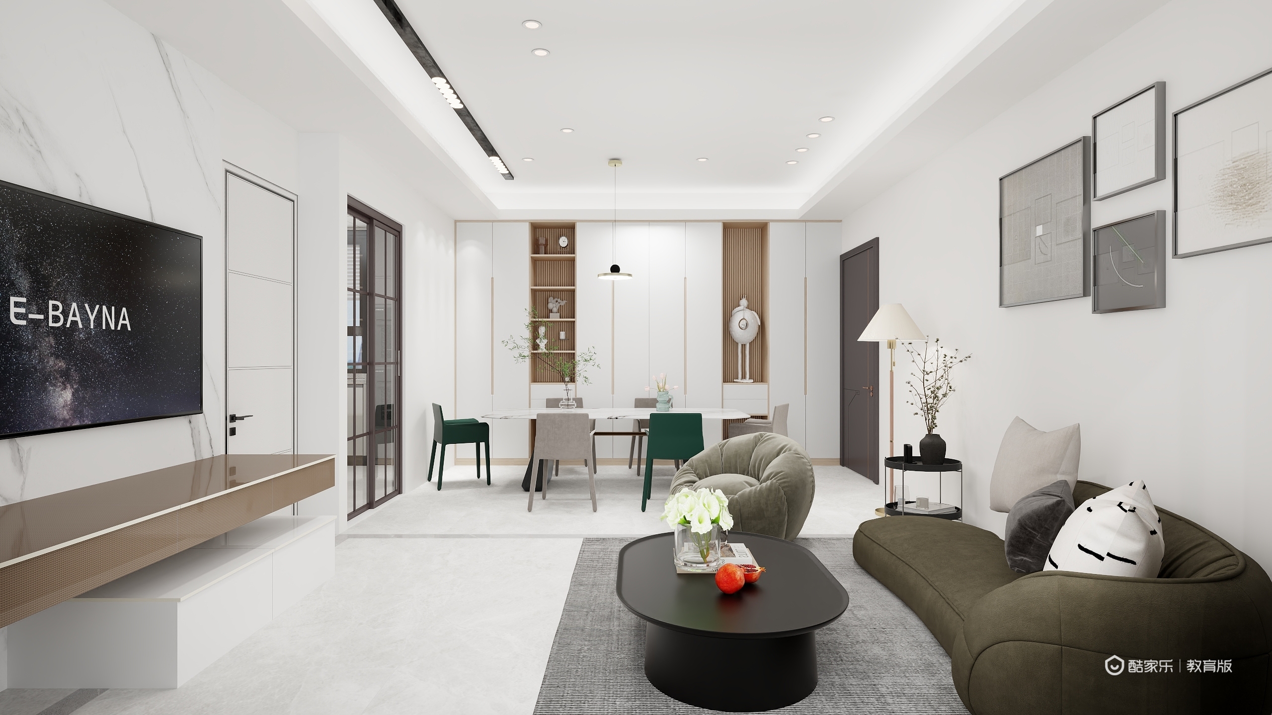 郭俊法规的认同感吧-单身公寓79㎡1室-装修设计方案