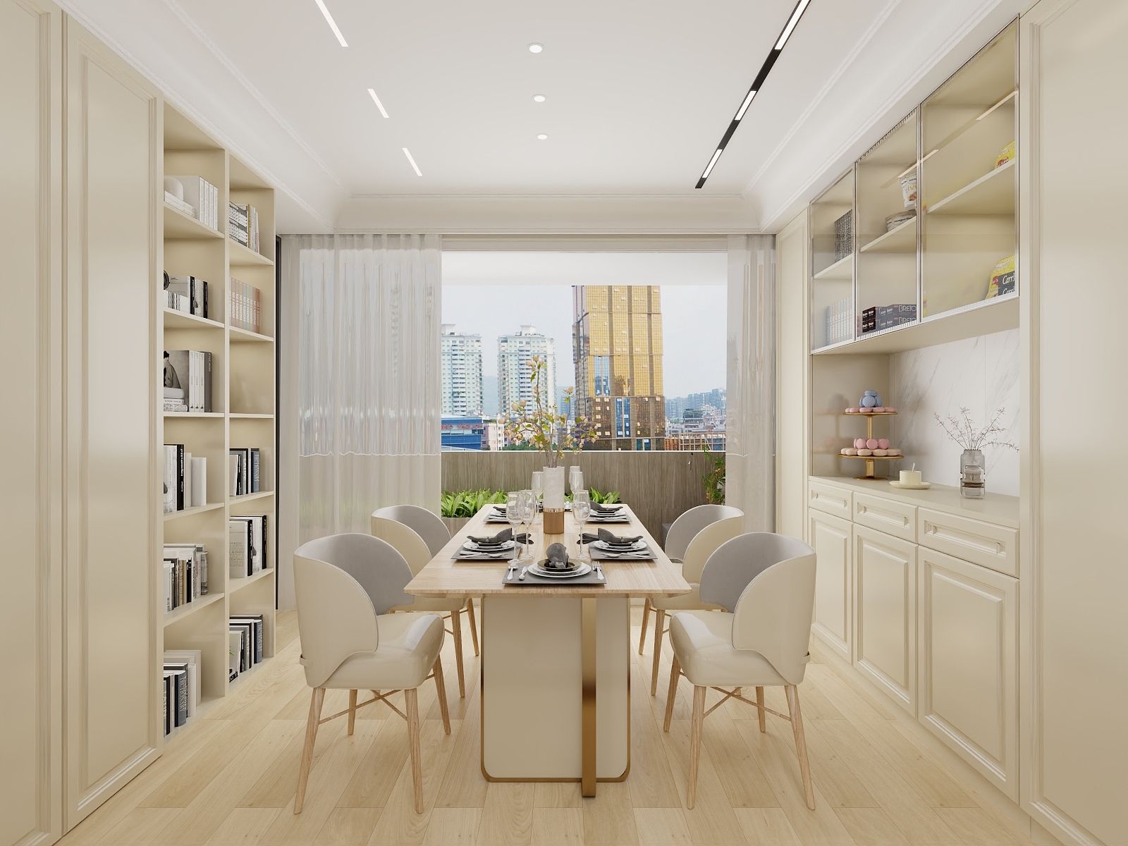 100元设计方案-152m²简欧风格装修效果图