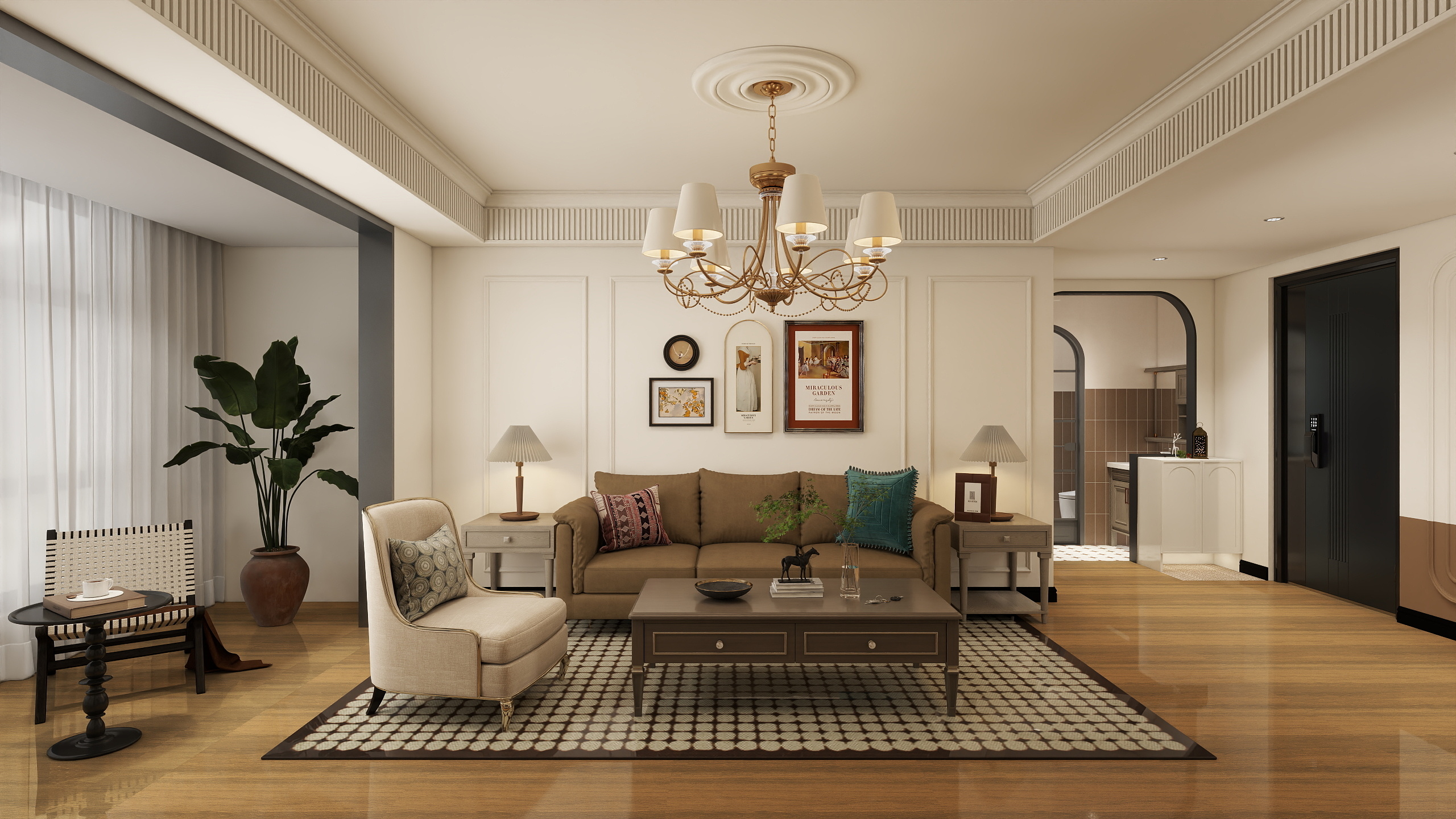 彩木工作室-113㎡3室-装修设计方案