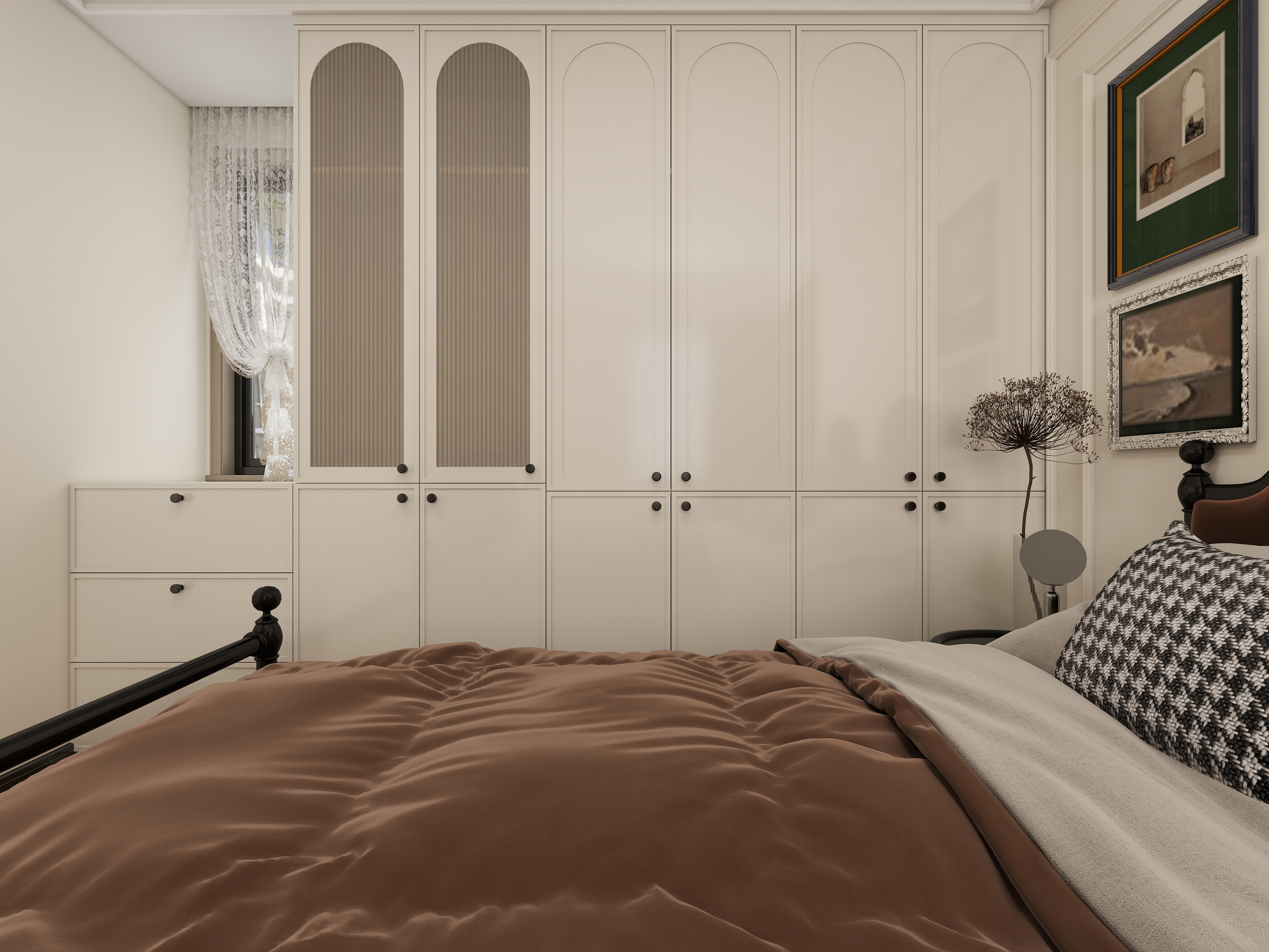 彩木工作室-113㎡3室装修效果图