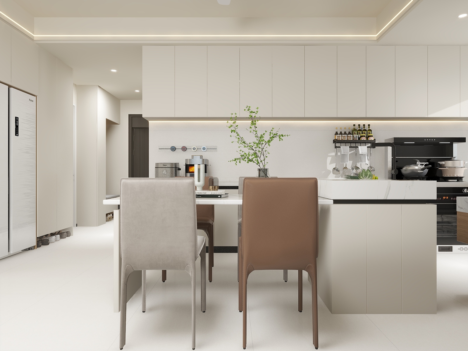 湛智华-现代简约123平4房 景城名郡装修效果图