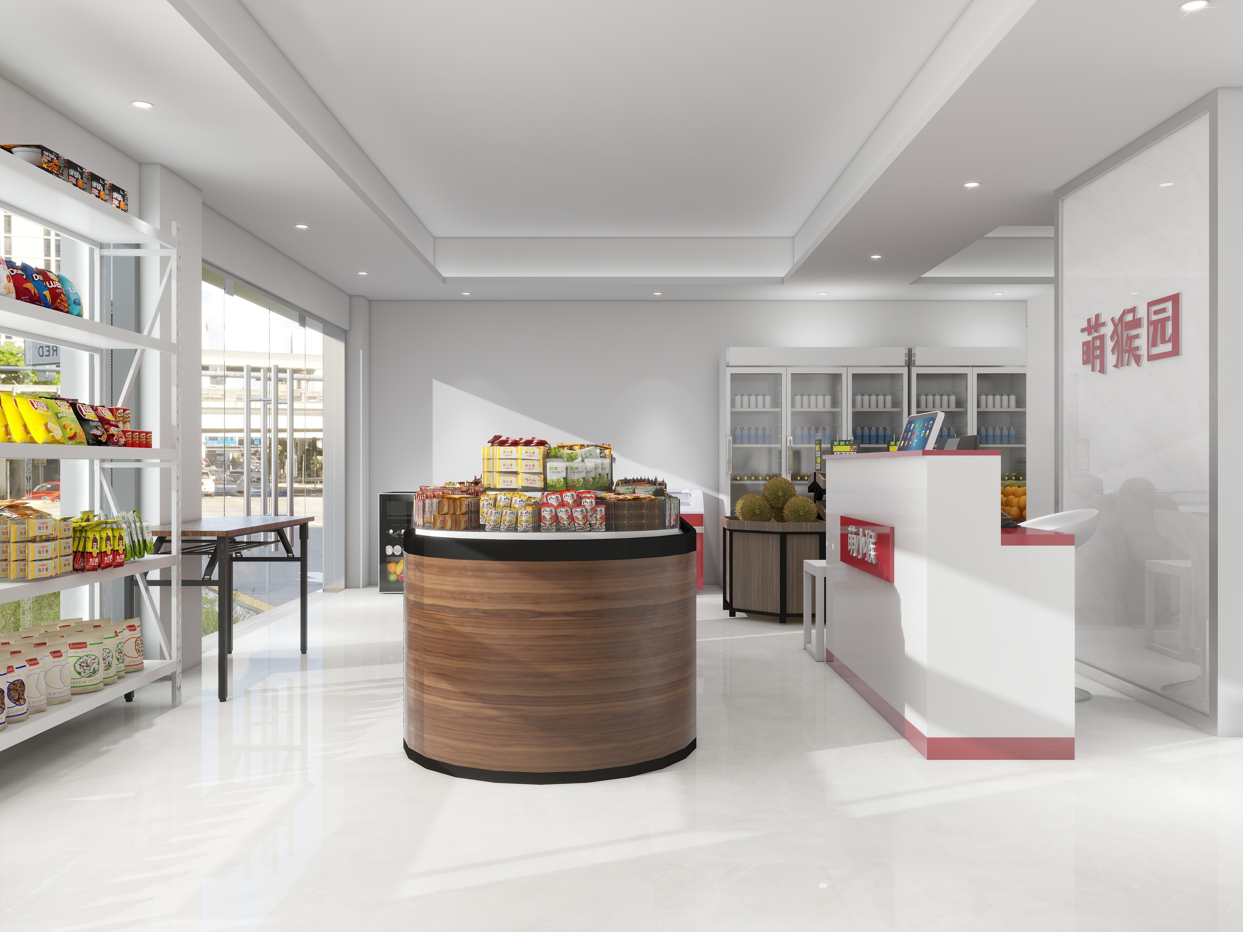 方屿空间设计工作室-萌猴园水果店-装修设计方案