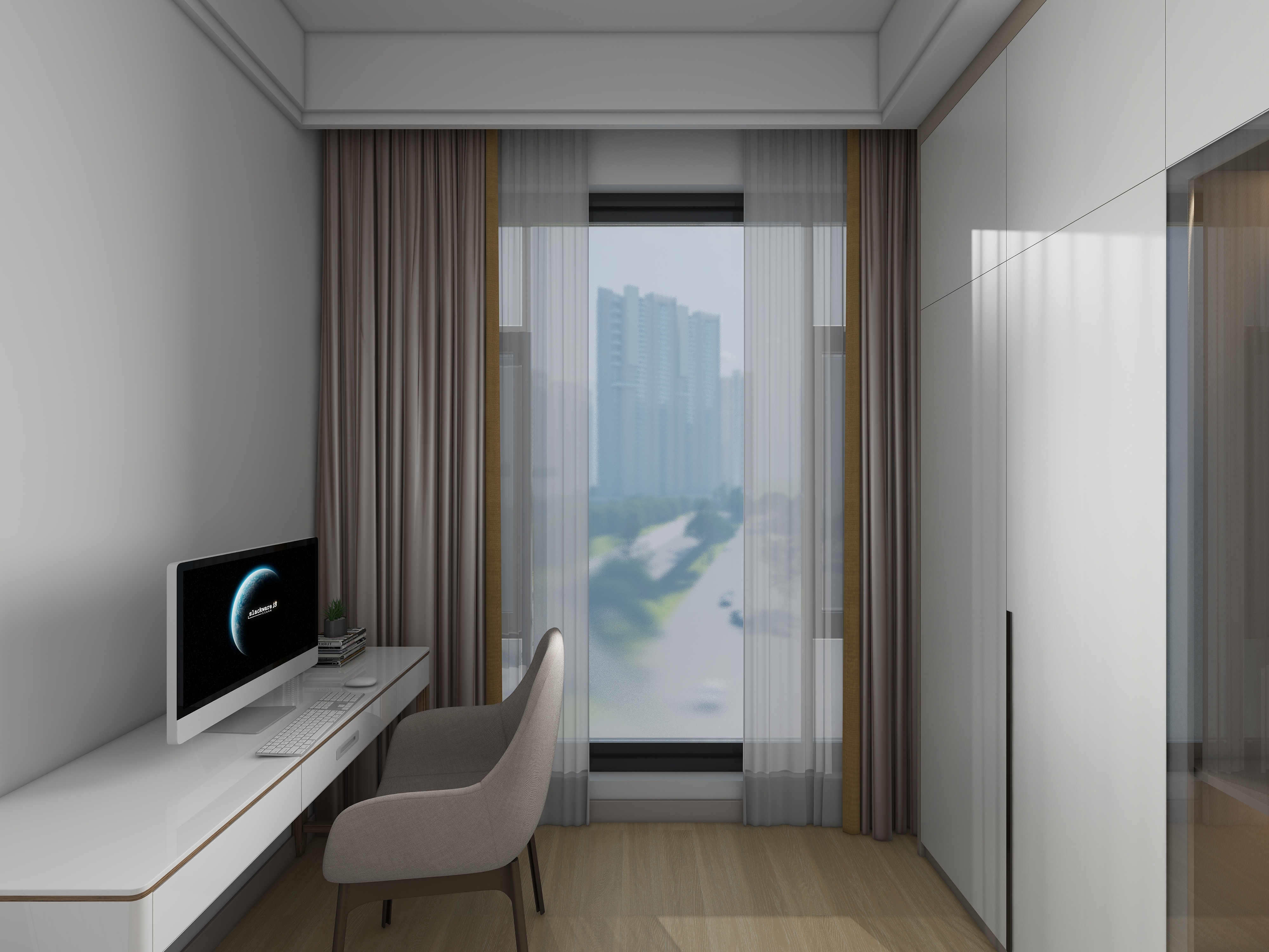 合肥双诚-M璘-东方蓝海135平方奶油混搭-6装修效果图