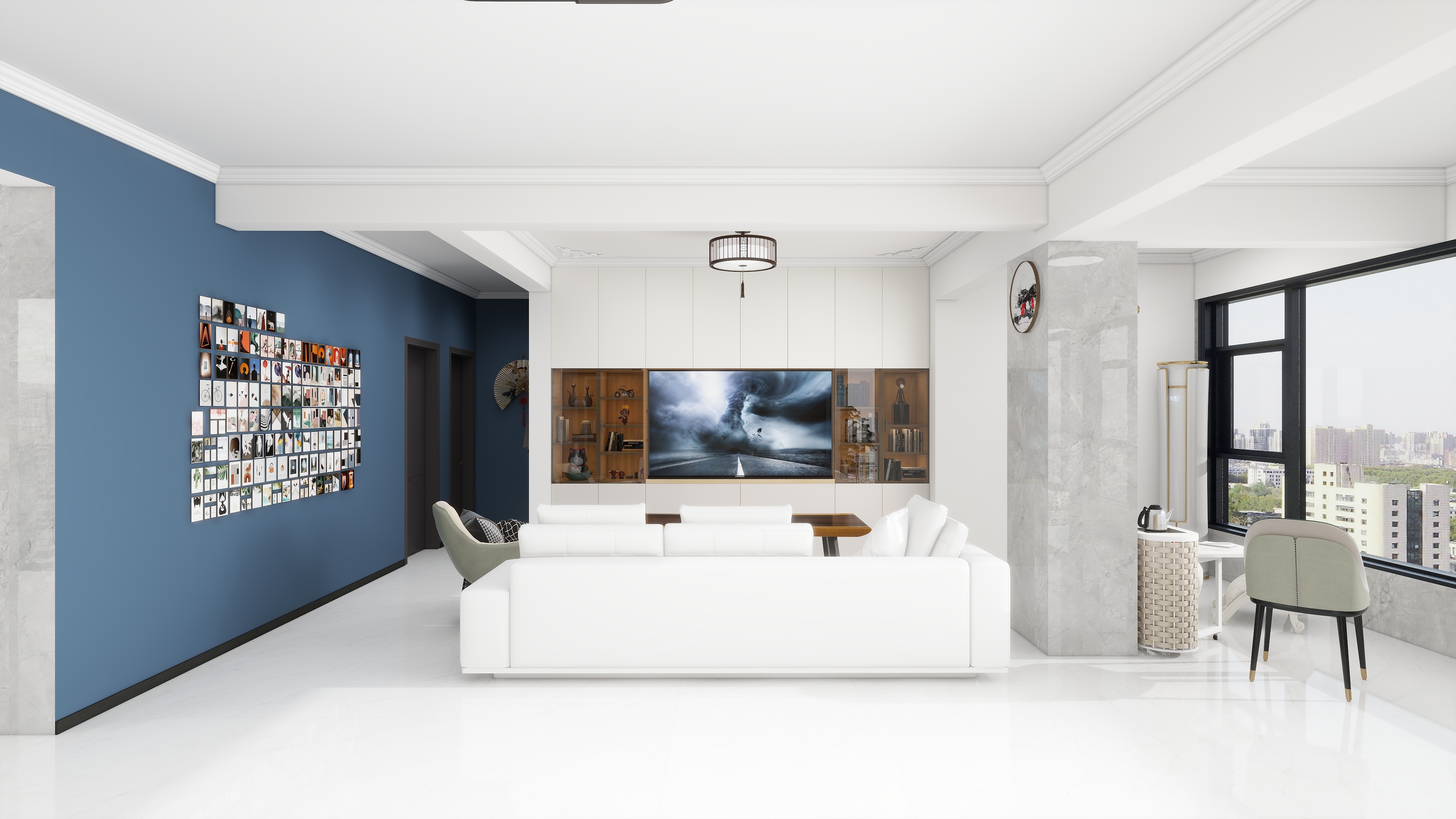 路人甲jr-方案一(大厨房-鞋柜靠客厅-远卫生间)装修效果图