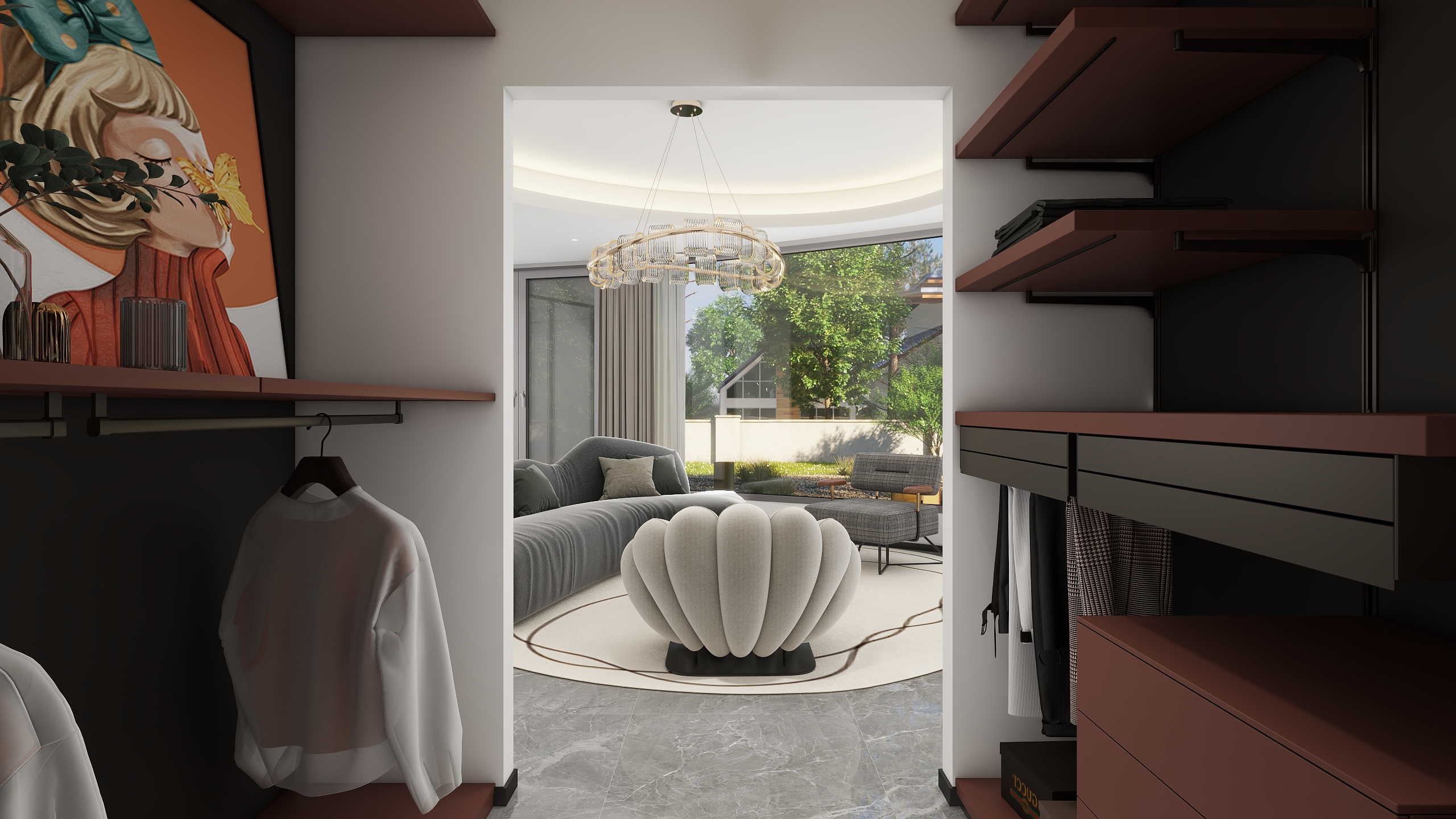 李青越-360平现代酒店装修效果图