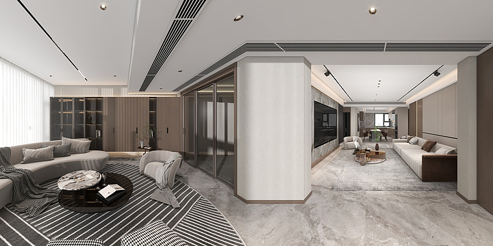 梦天木门垣曲店-滨河壹号北区7-2-102(意式轻奢)-装修设计方案