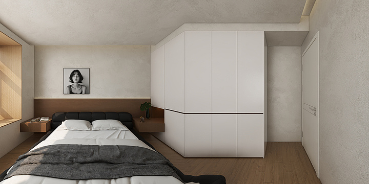 鑫鼎装饰.-单房间-卧室-装修设计方案