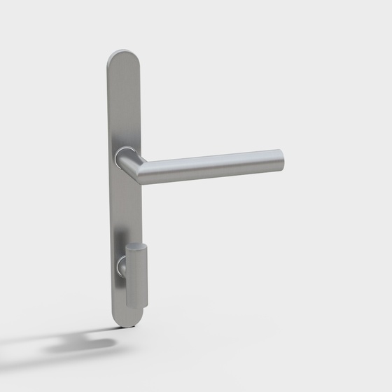 Door Handles 07 3D Model in Gray