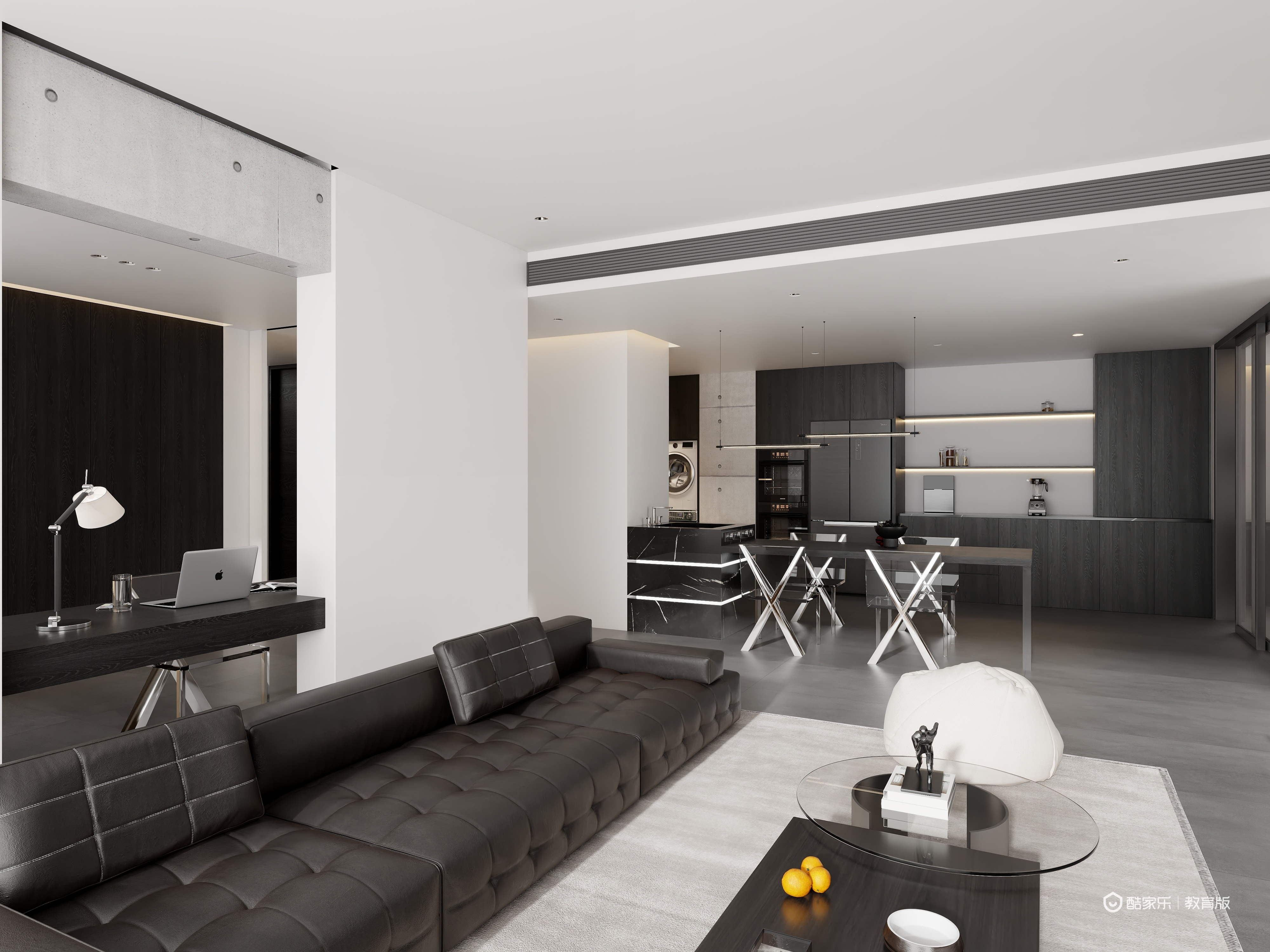 黃同學-现代极简三室165m²-装修设计方案