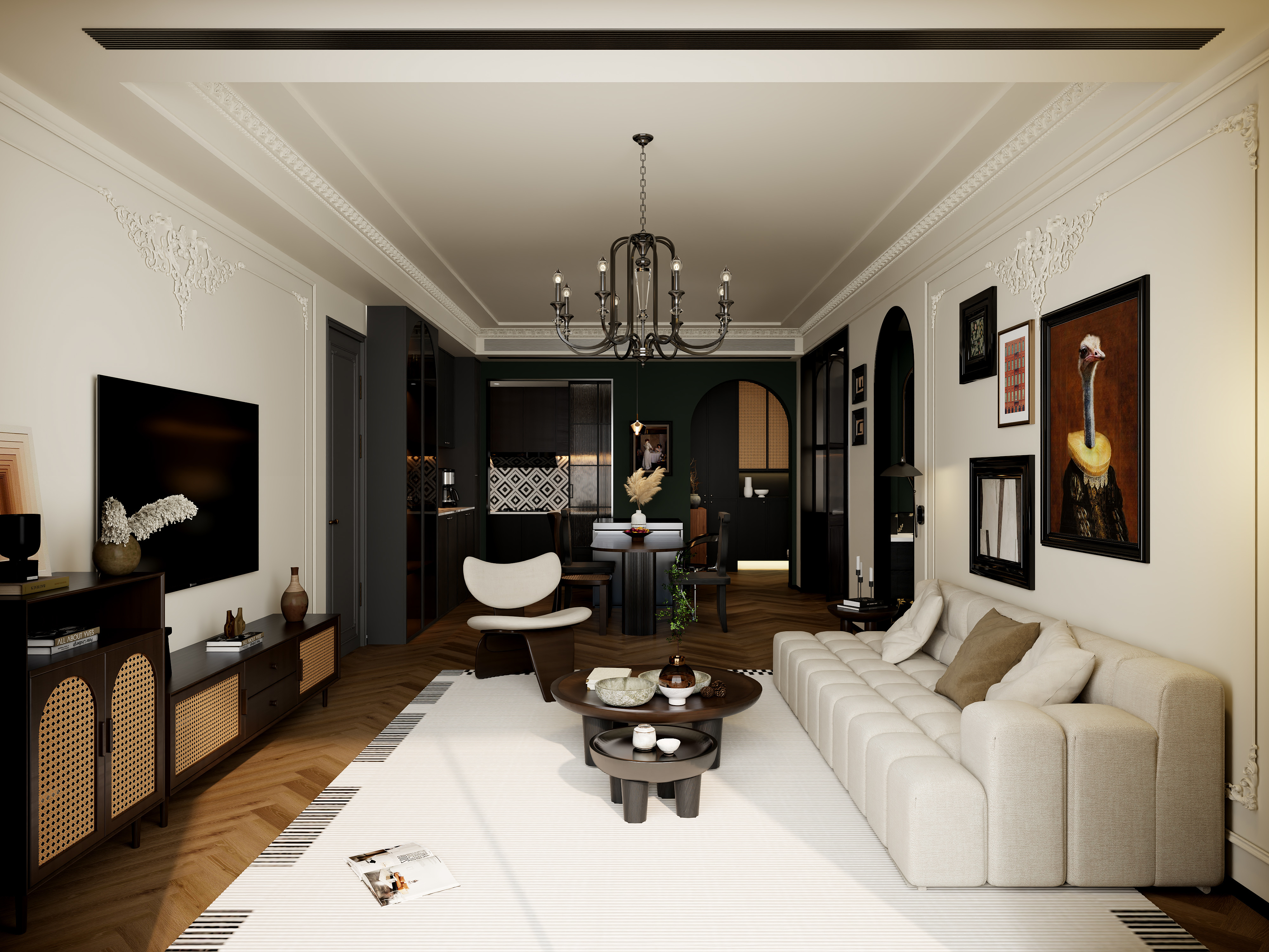 常科-《江湾城》法式奶油｜142平-装修设计方案