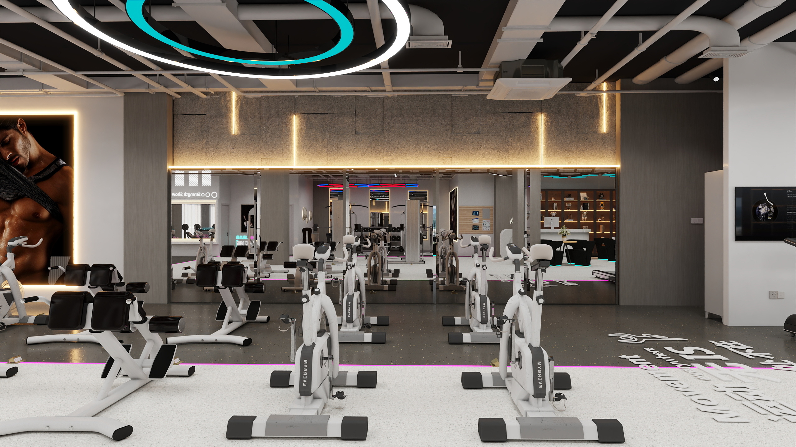 Leon_李朗-健身房-装修设计方案