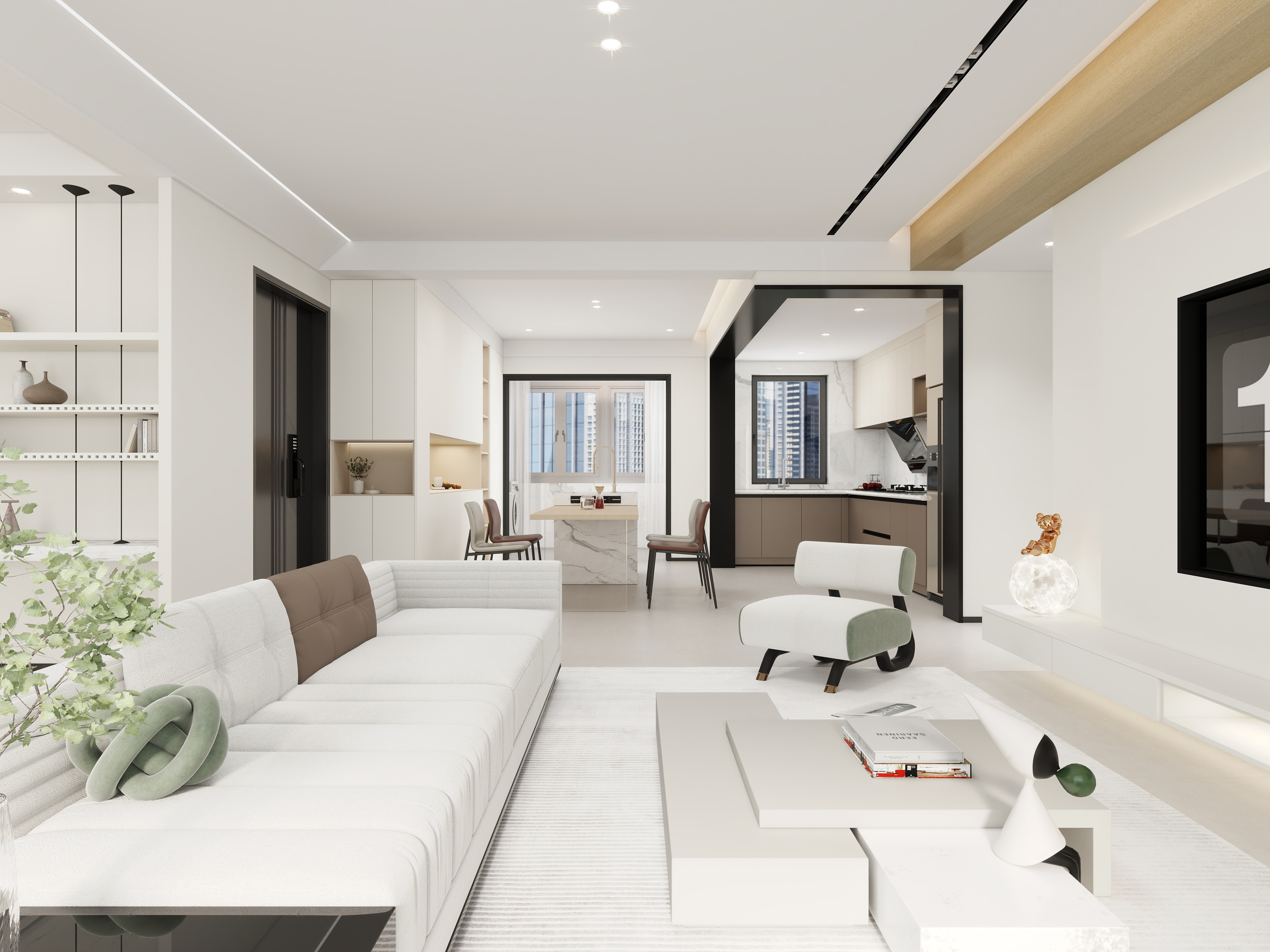 全案设计师李小龙-【现代】159平三居室-装修设计方案