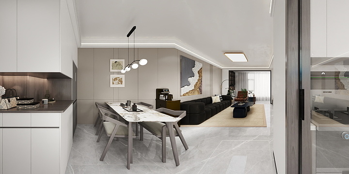 馨诚装饰效果-明发户型116二期-装修设计方案