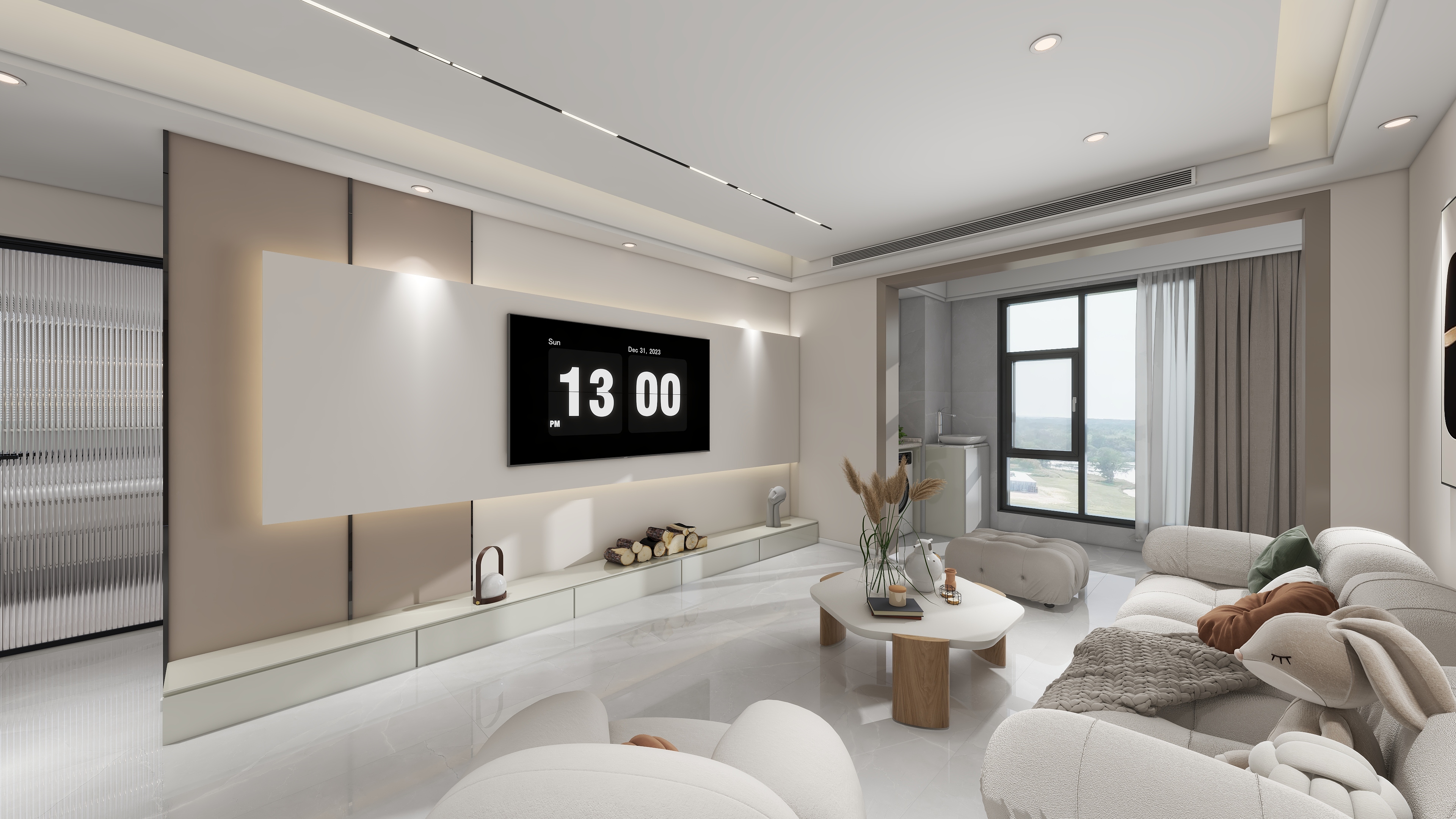 平行室内设计-华景锦园112㎡3室-装修设计方案