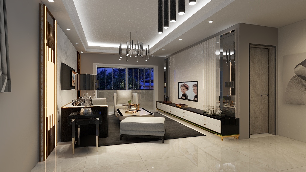 玫瑰无原则ᥫᩣ-保利东湾81㎡2室-装修设计方案