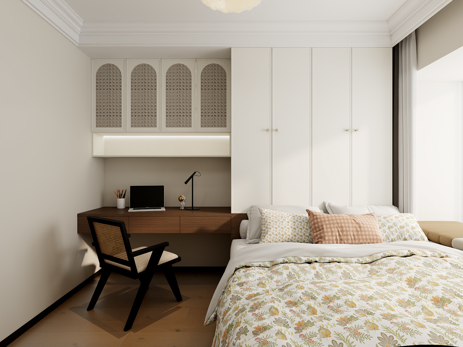 李青越-86平方复古法式两居室装修效果图