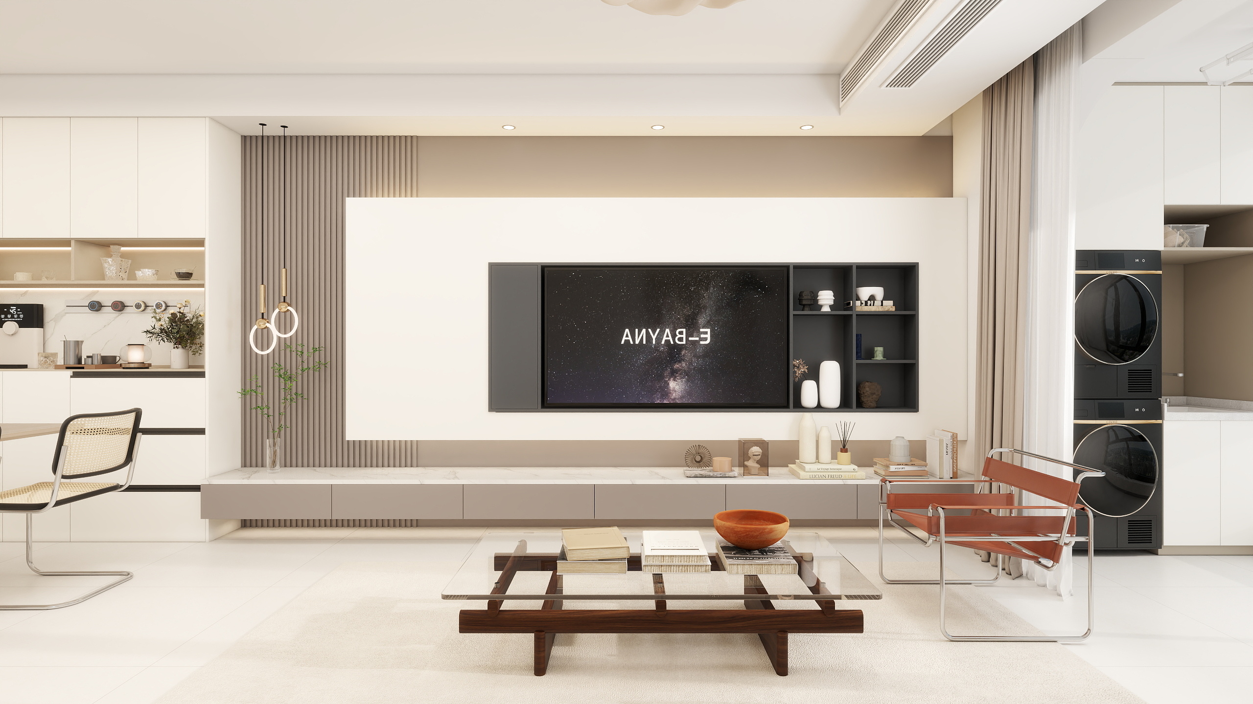 王哲-现代简约93㎡3室-装修设计方案