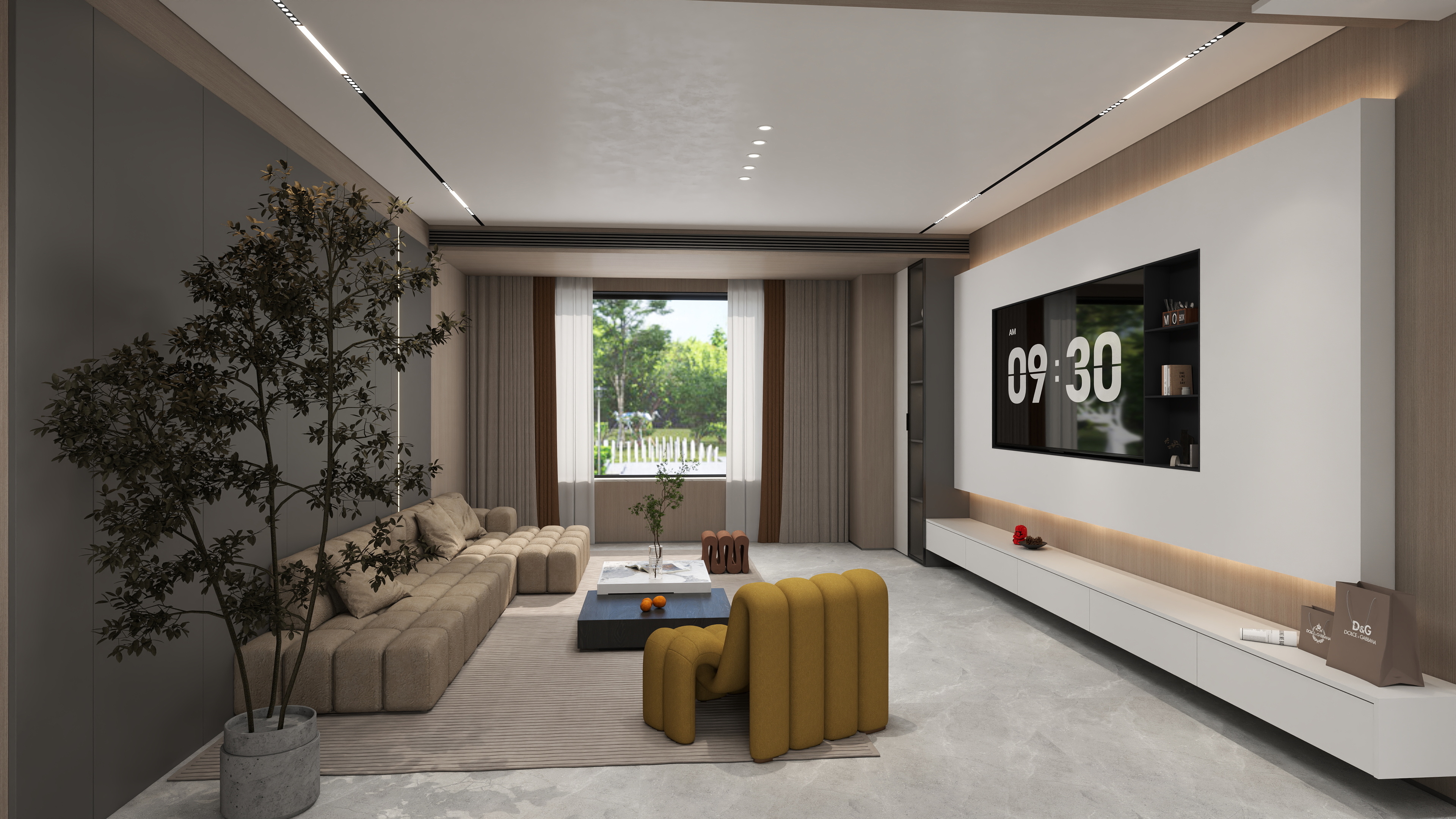 海成御苑133㎡3室-装修设计方案