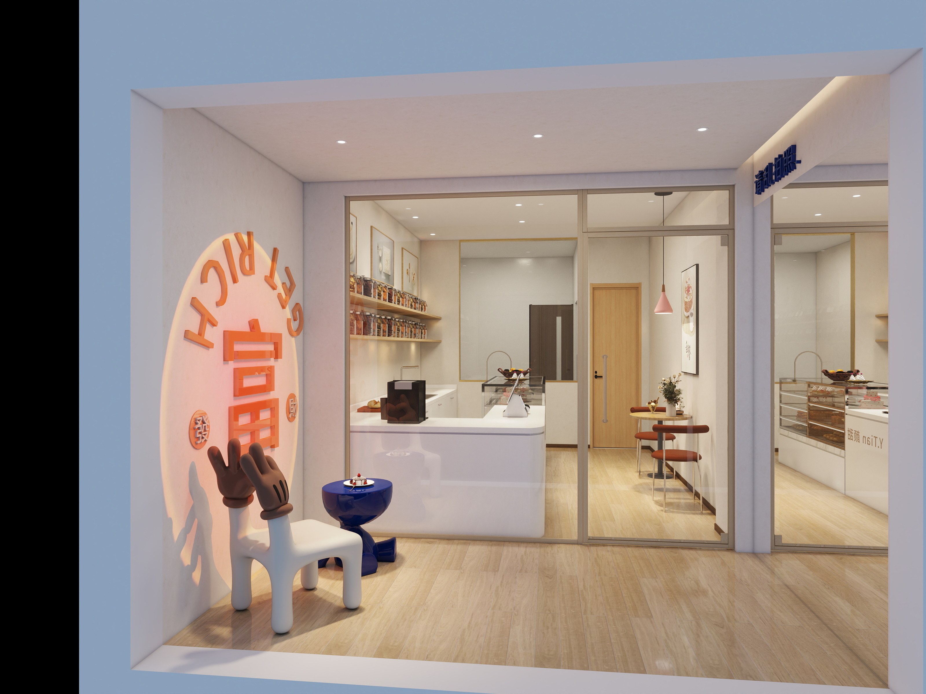 f00f-甜品店-装修设计方案