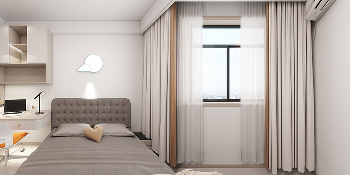 蒲公英设计工作室-丽景雅苑---1栋楼2304--现代简约--禾艺美装饰公司-装修设计方案