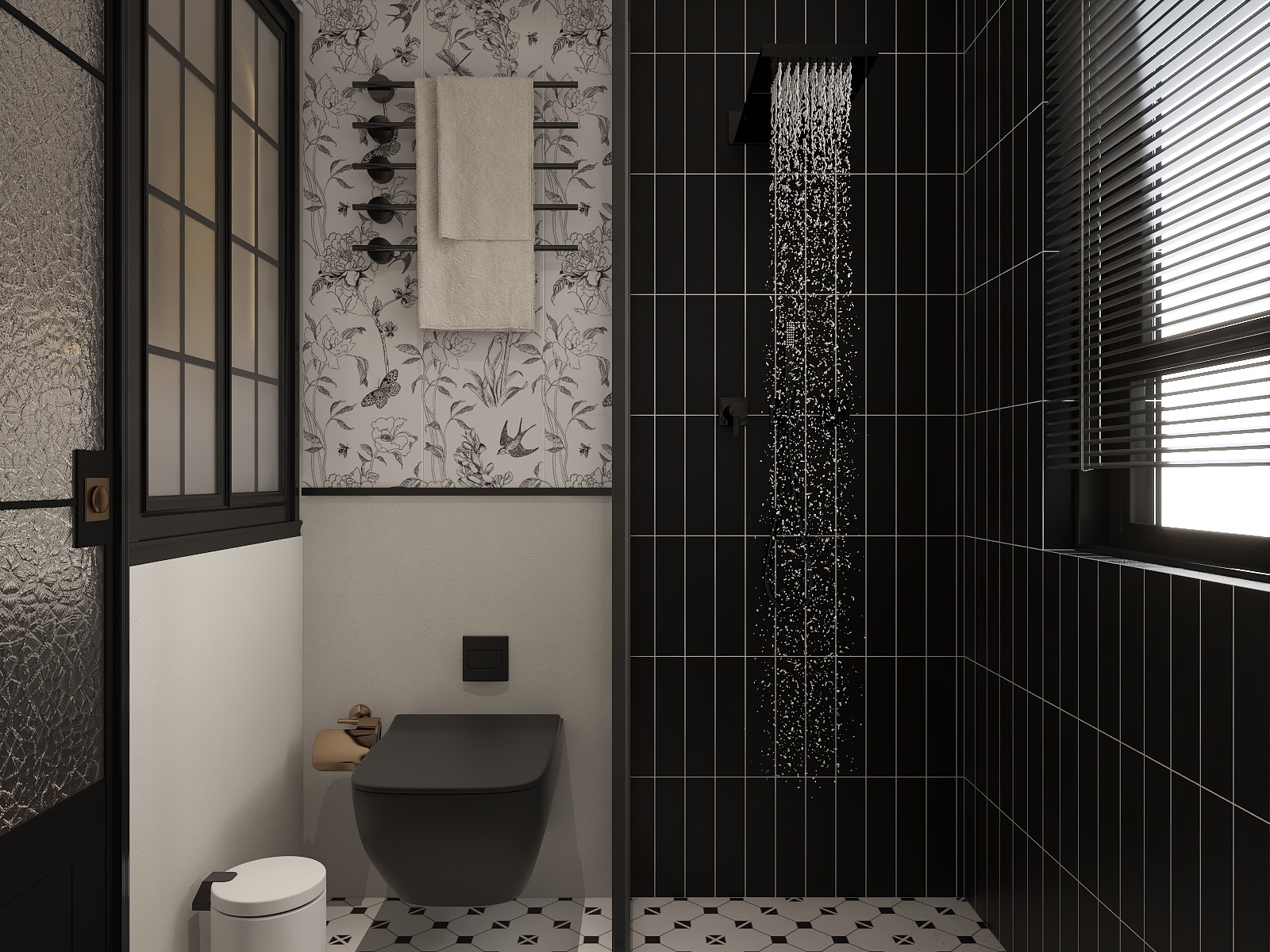 A周素人设计-复古85平3居室装修效果图