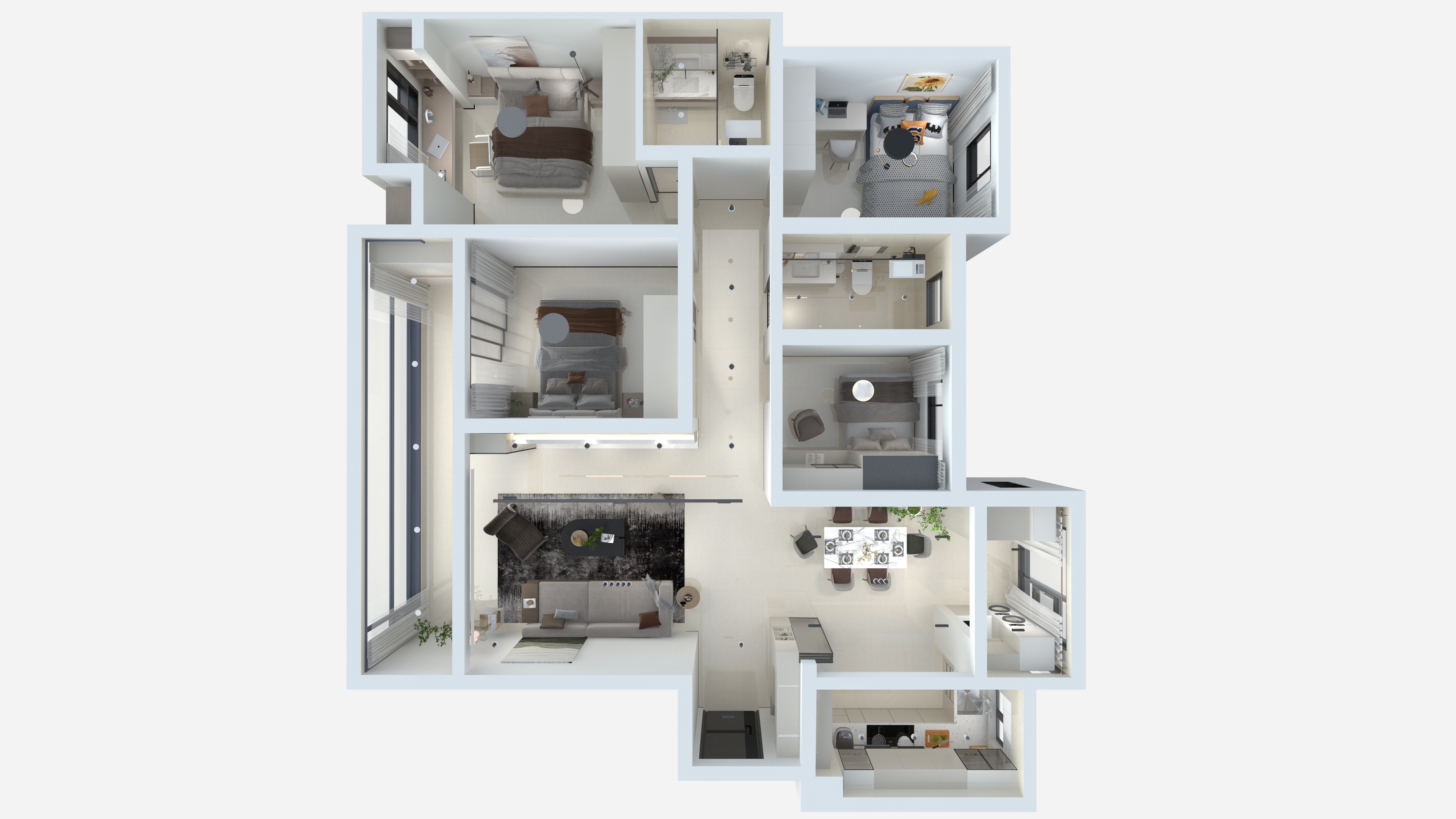 红房子装饰设计李曼-云熙府66-1404-装修设计方案