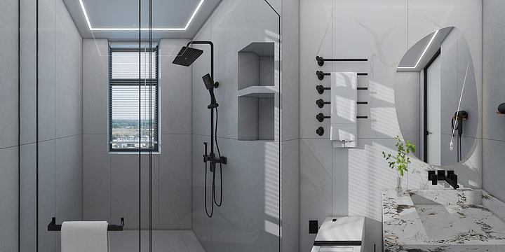 扬州亚细亚瓷砖-锦园腾云居11-506-装修设计方案