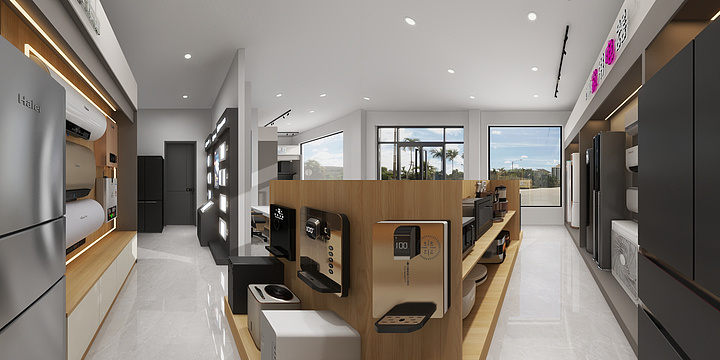 昆仑马中华-家电展厅-装修设计方案