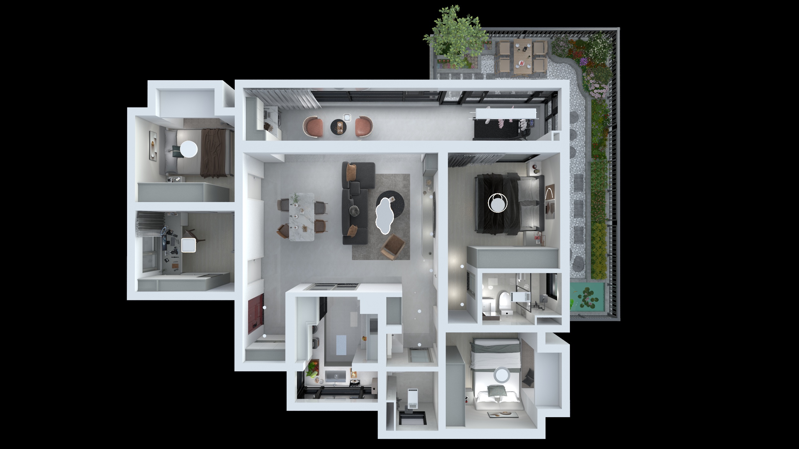 何建芝-安宁院子32-2301-装修设计方案