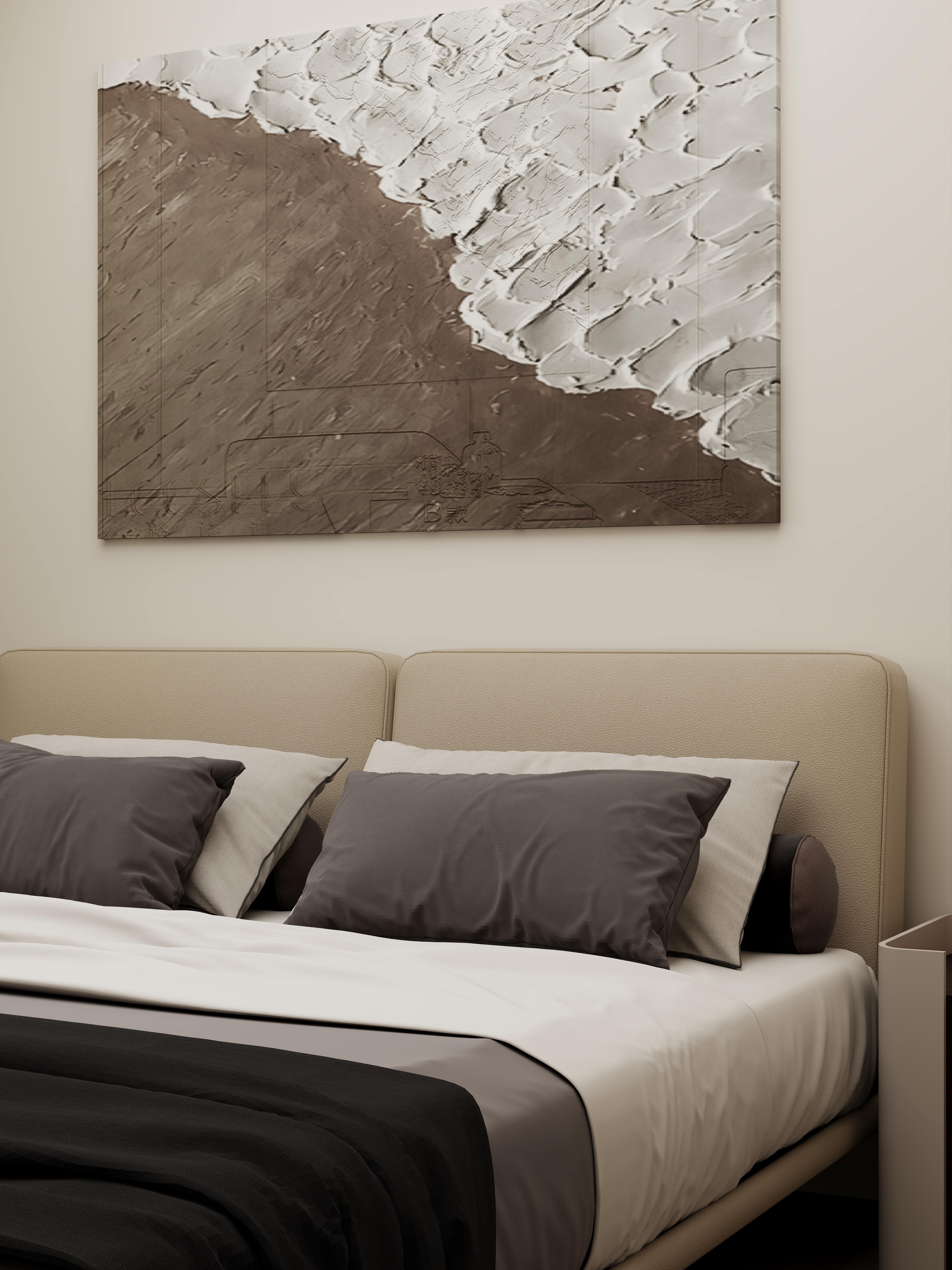 壹诺设计工作室-127㎡3室-现代简约装修效果图