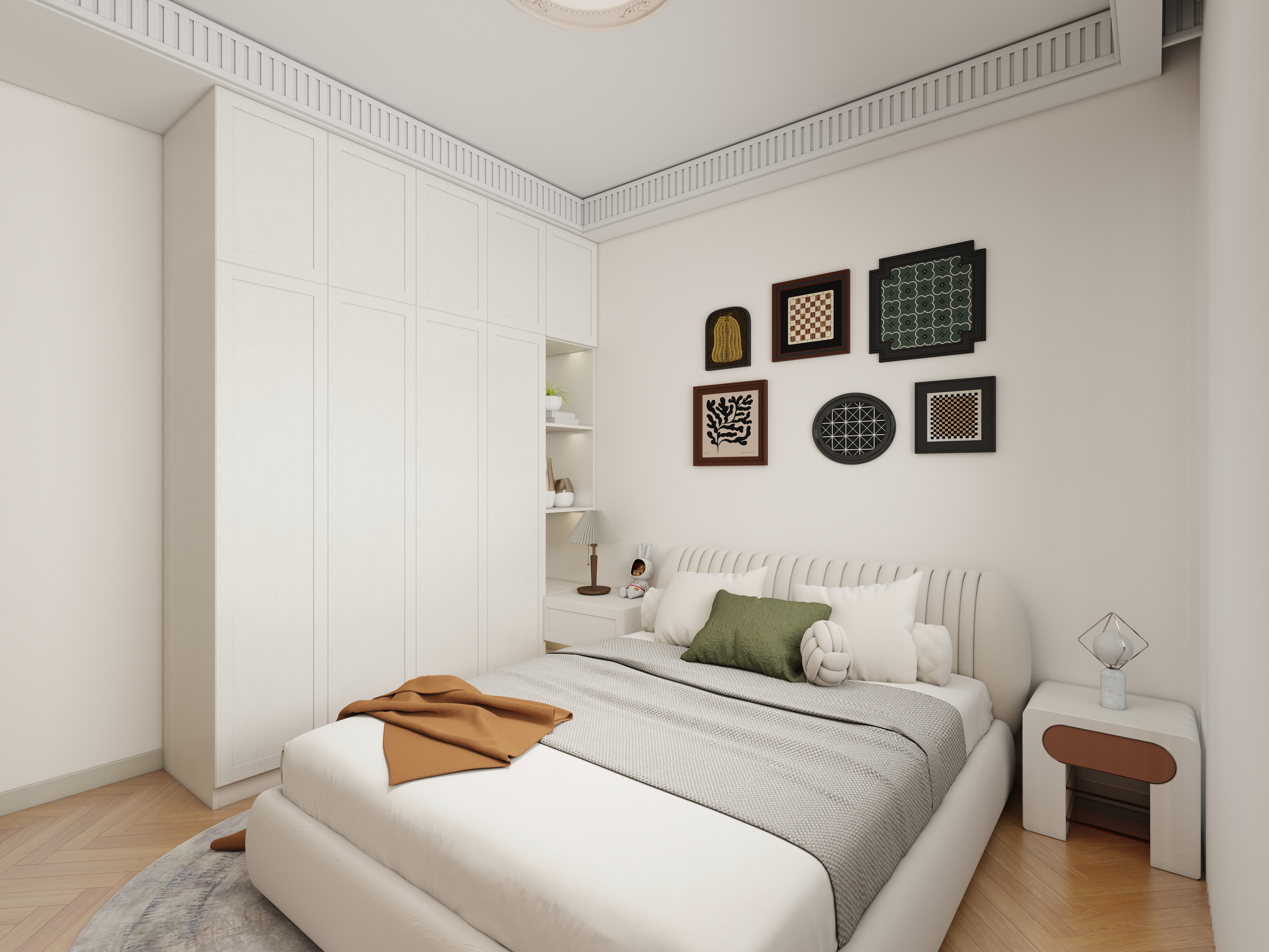 艺雅丽-133平奶油法式风格 装修效果图