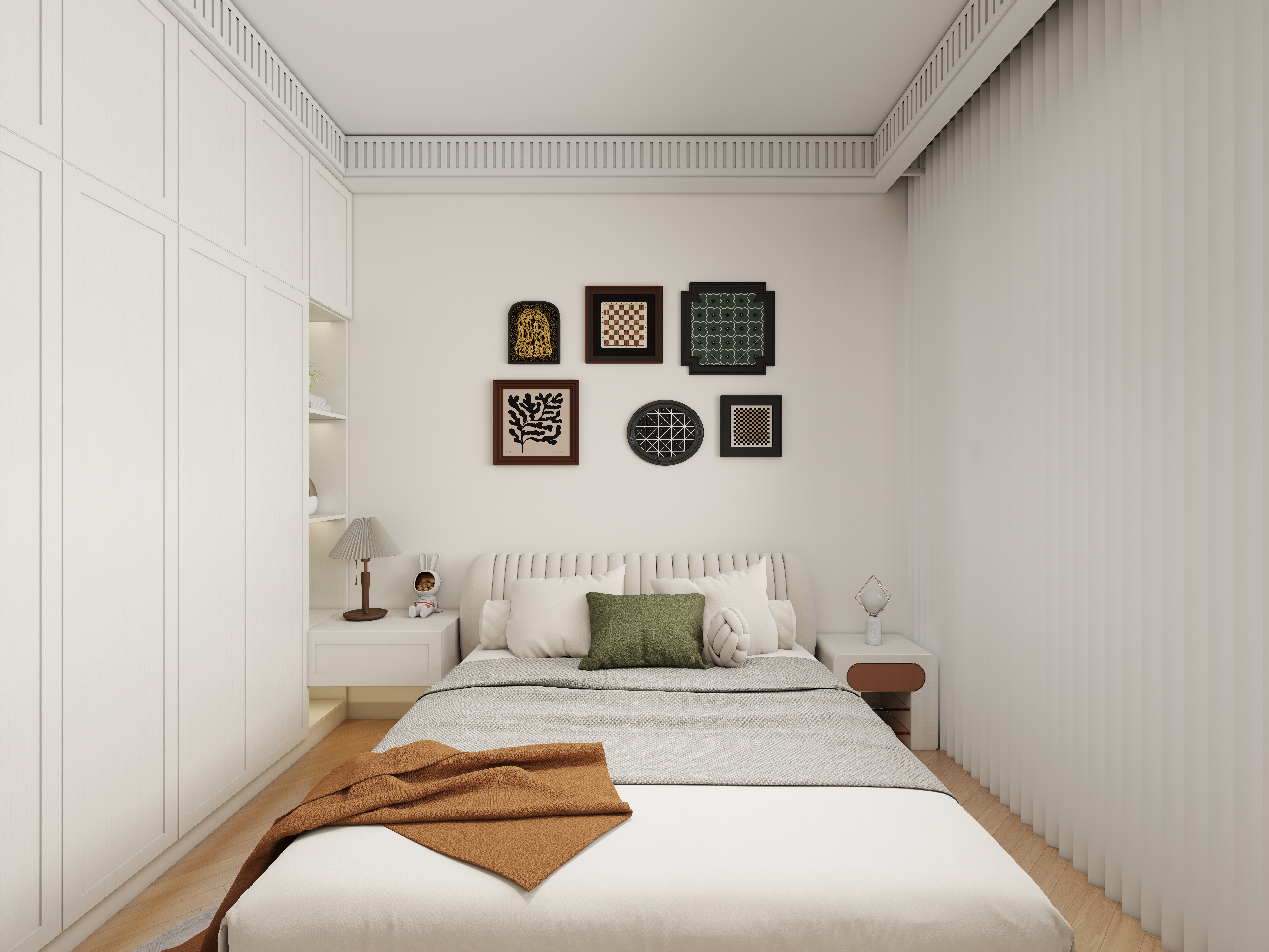 艺雅丽-133平奶油法式风格 装修效果图