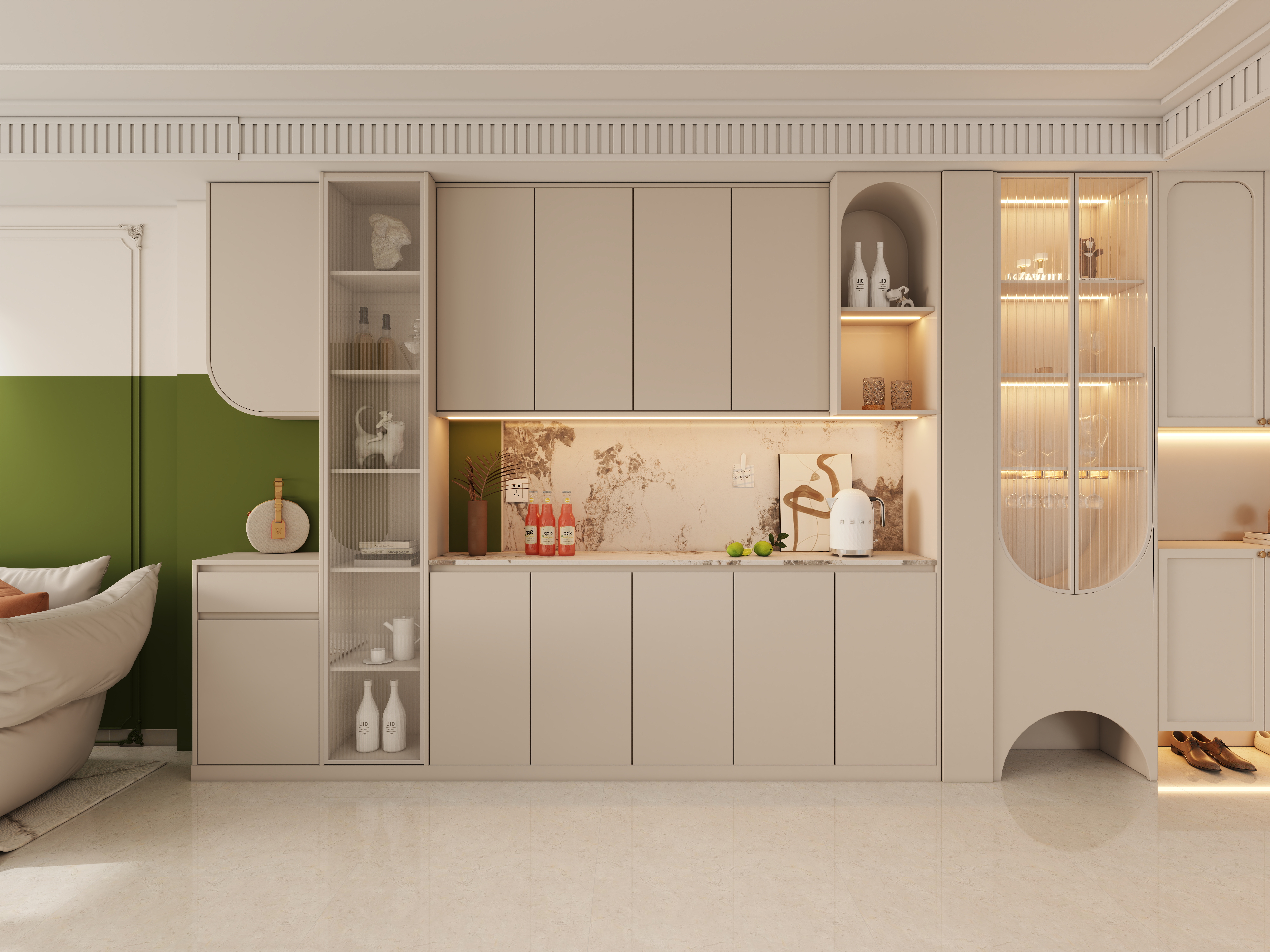 艺雅丽-133平奶油法式风格 -装修设计方案