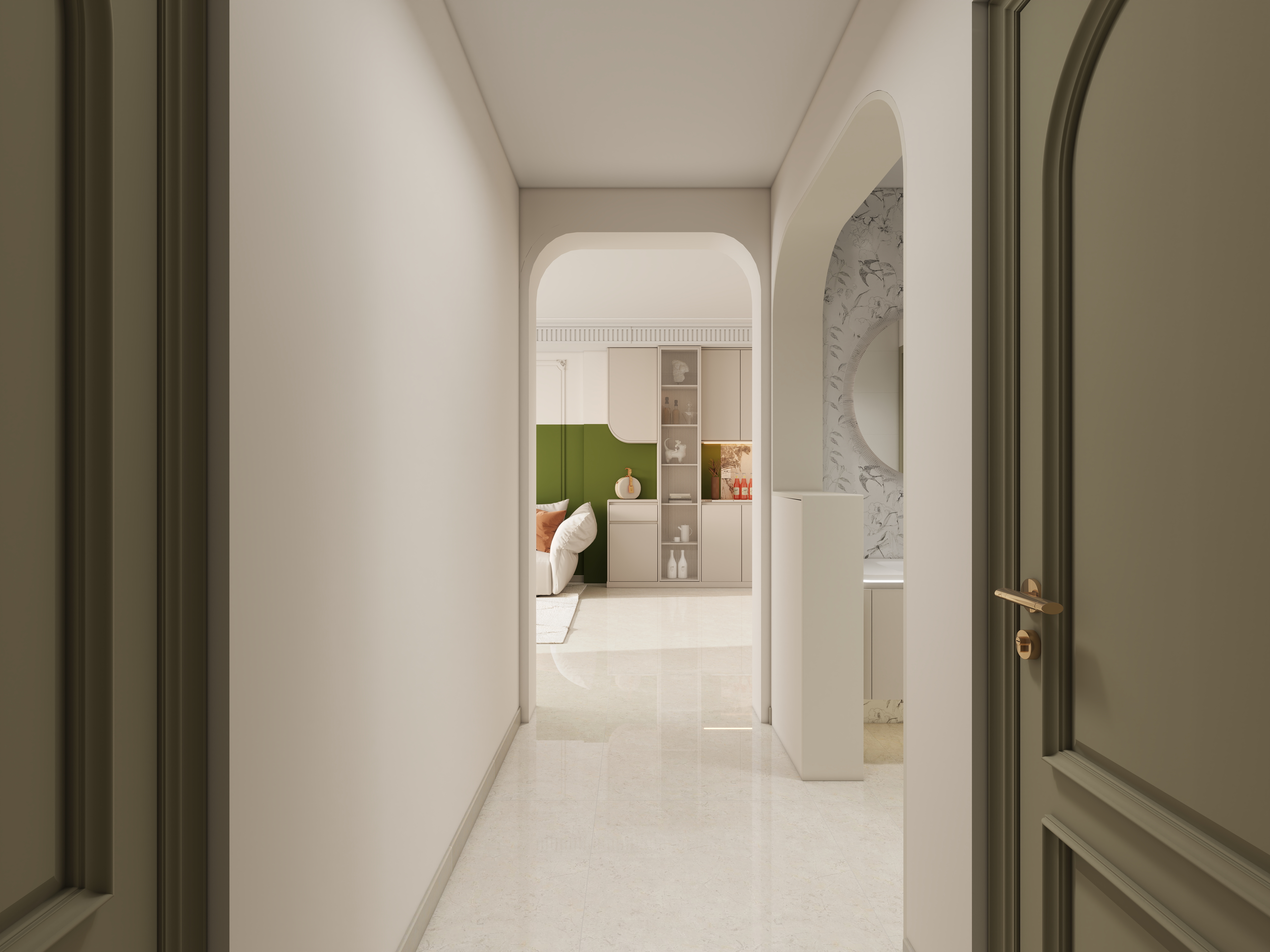 艺雅丽-133平奶油法式风格装修效果图