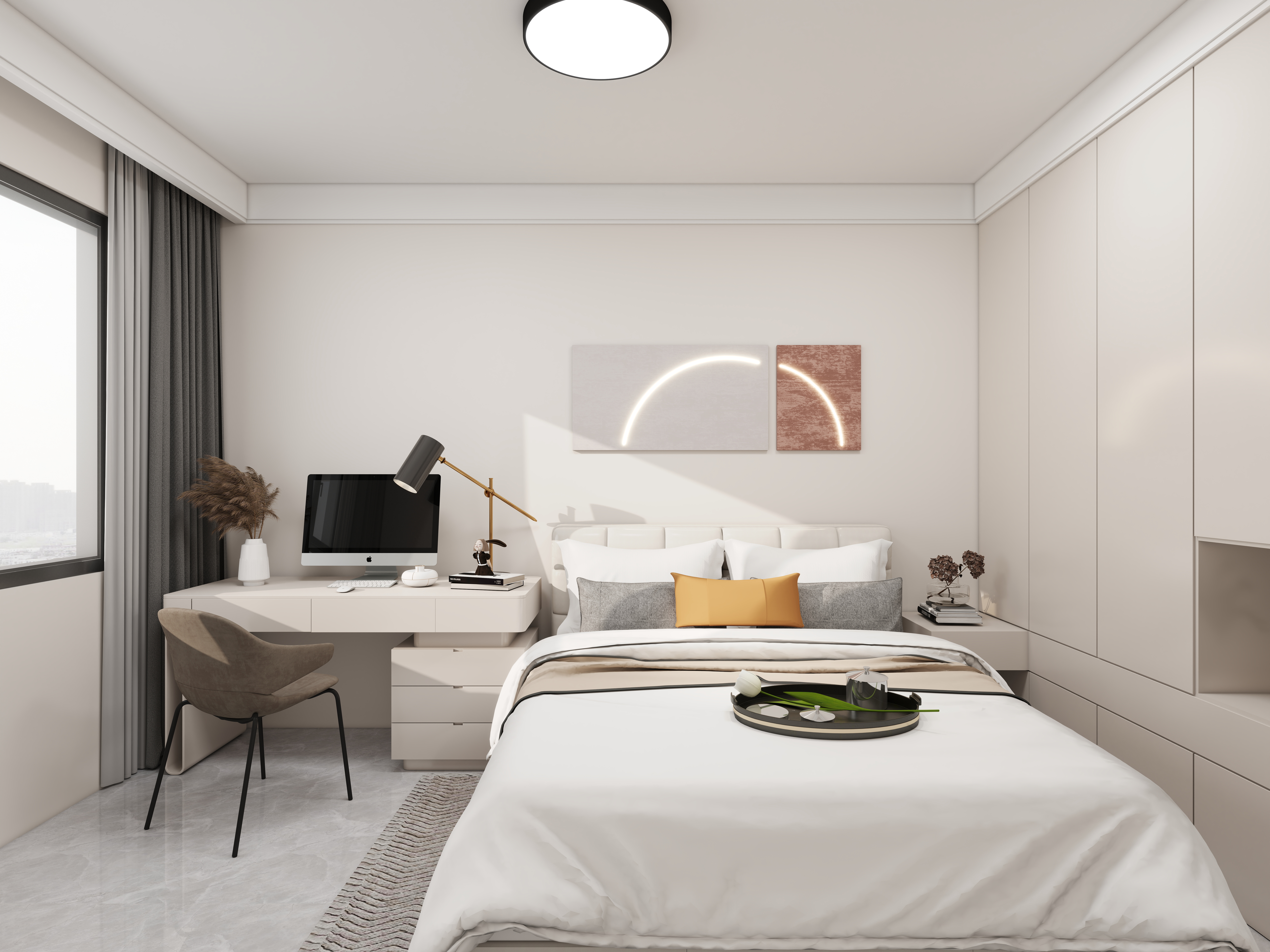 艺雅丽-160平简约风格装修效果图