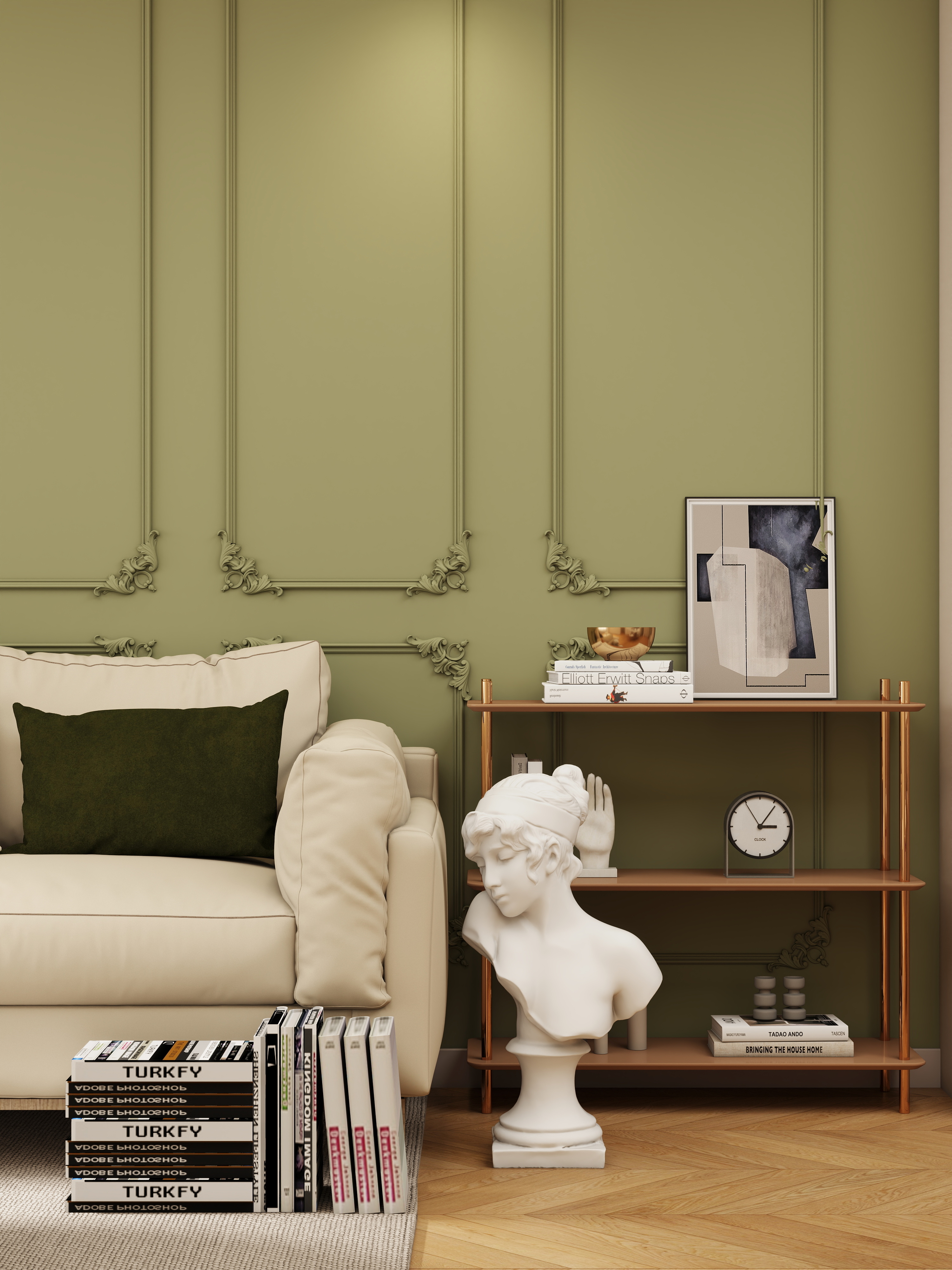 壹诺设计工作室-法式奶油风装修效果图