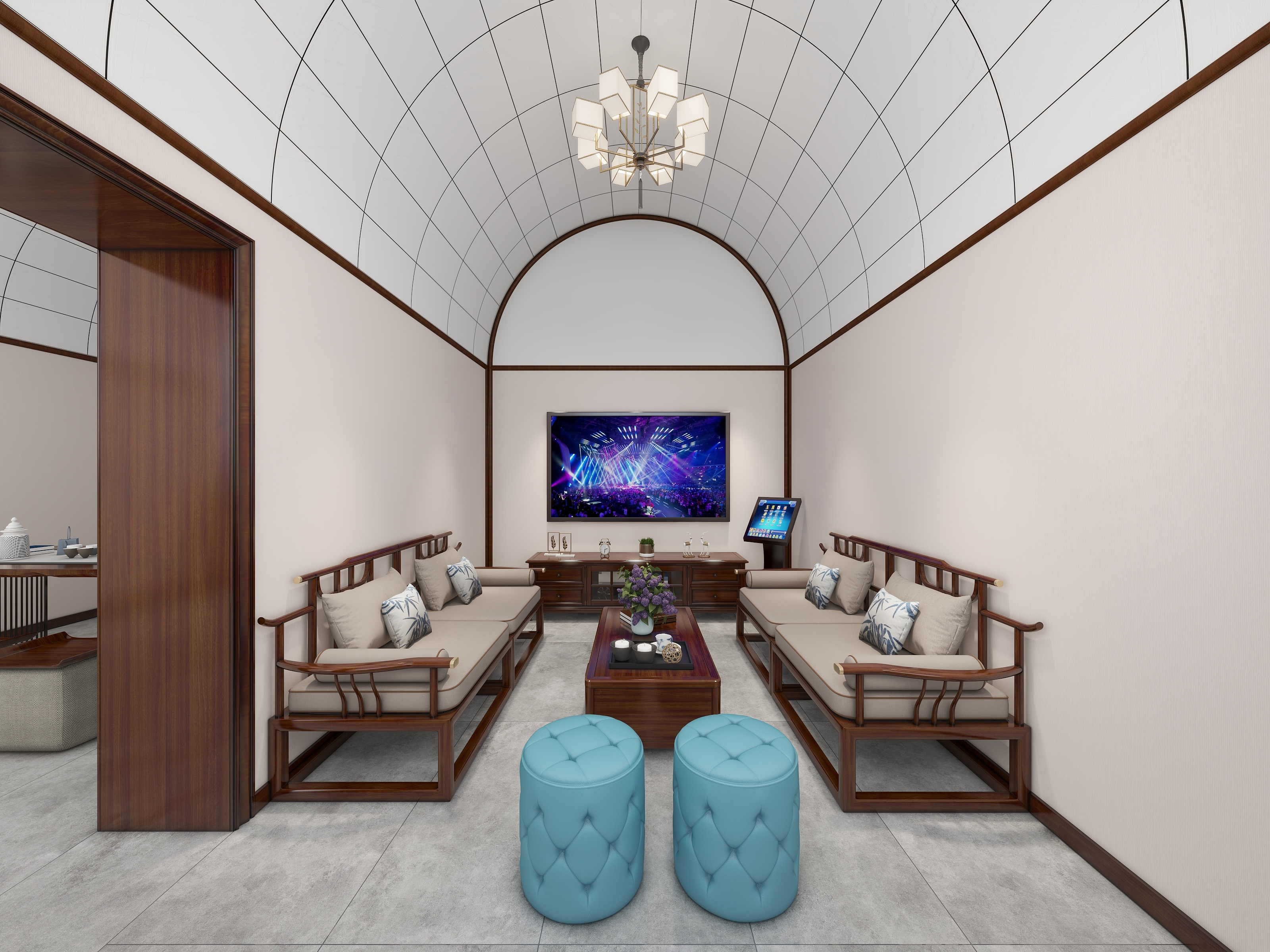 欧阳雪健-陕西窖洞-新中式--装修设计方案