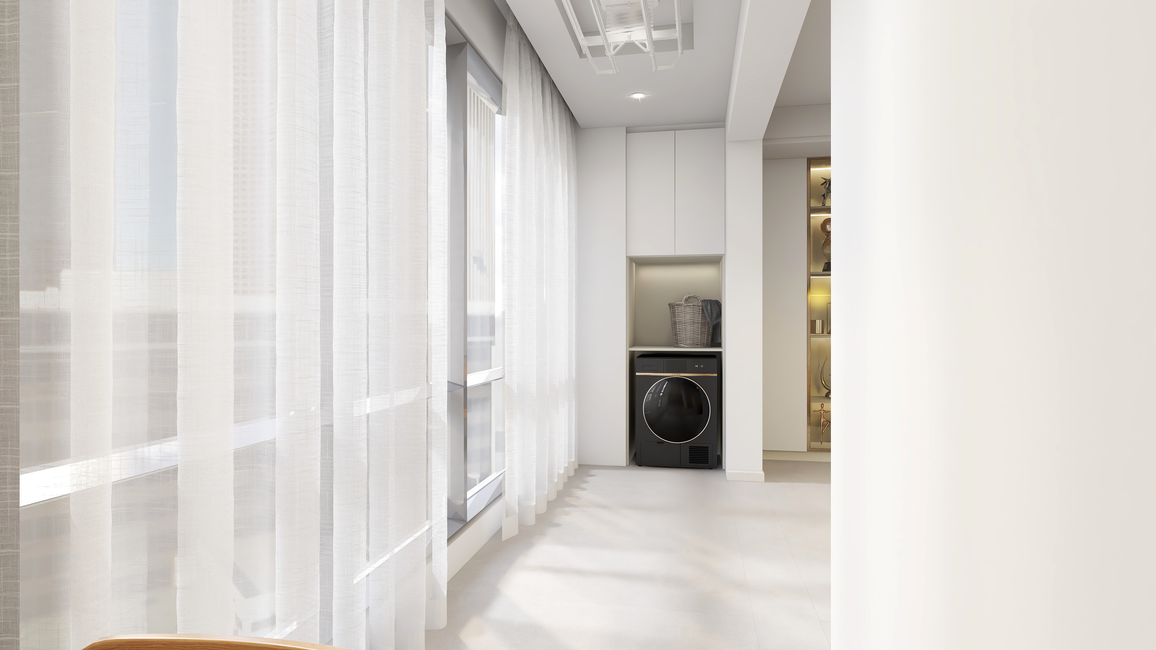 全案设计子龙工作室-125户型-奶咖风装修效果图