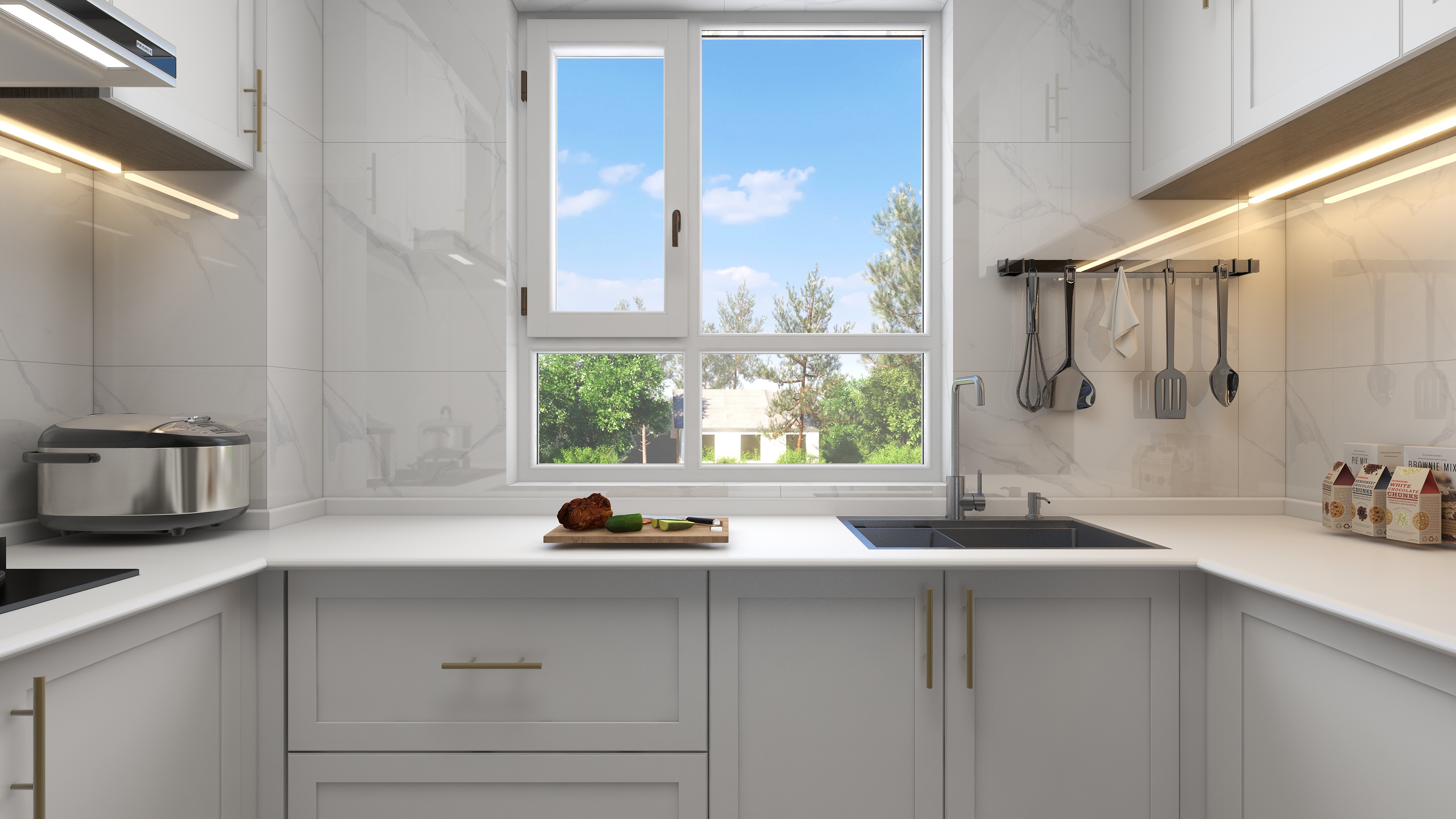 全案设计子龙工作室-花语印象116平米装修效果图