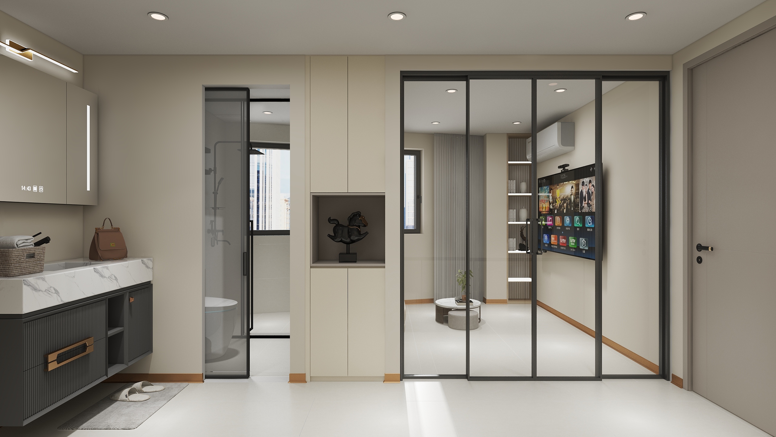 李翔-2024 越秀.天汇江湾公寓2楼 设计13288666611-装修设计方案