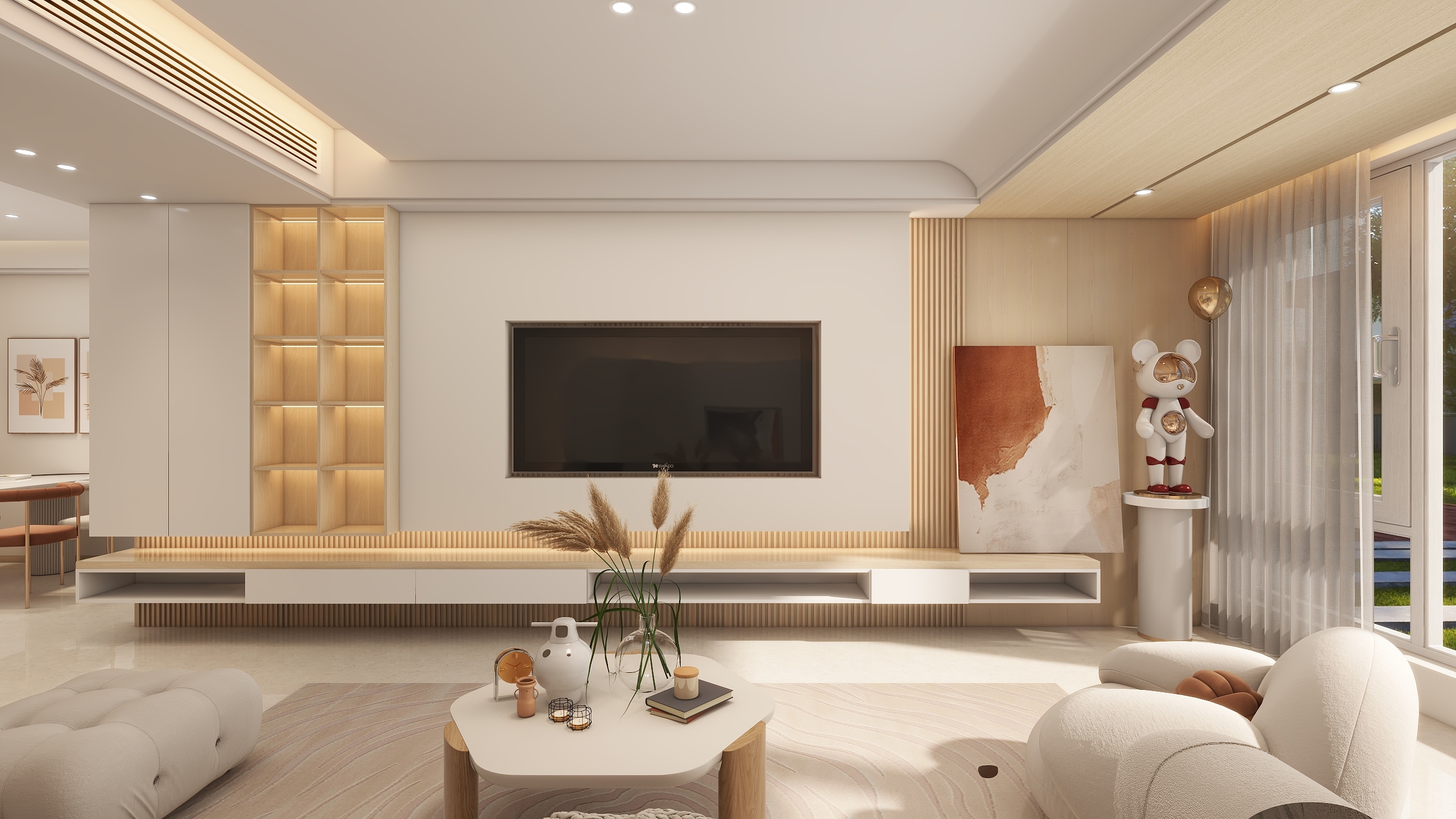 民族艺术工程--古风2-奶油风-装修设计方案