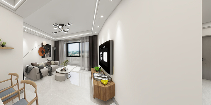 羽天雨地-金色俞园3-604-装修设计方案