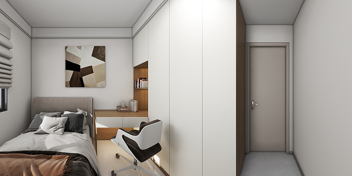 熊一.-现代三室-装修设计方案