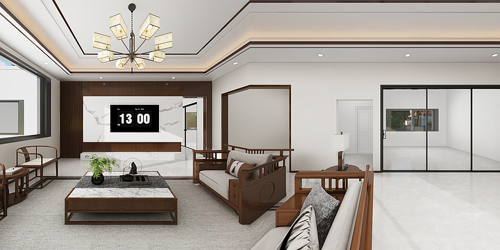 md2017-朱何村自建楼门口朝西-高-装修设计方案