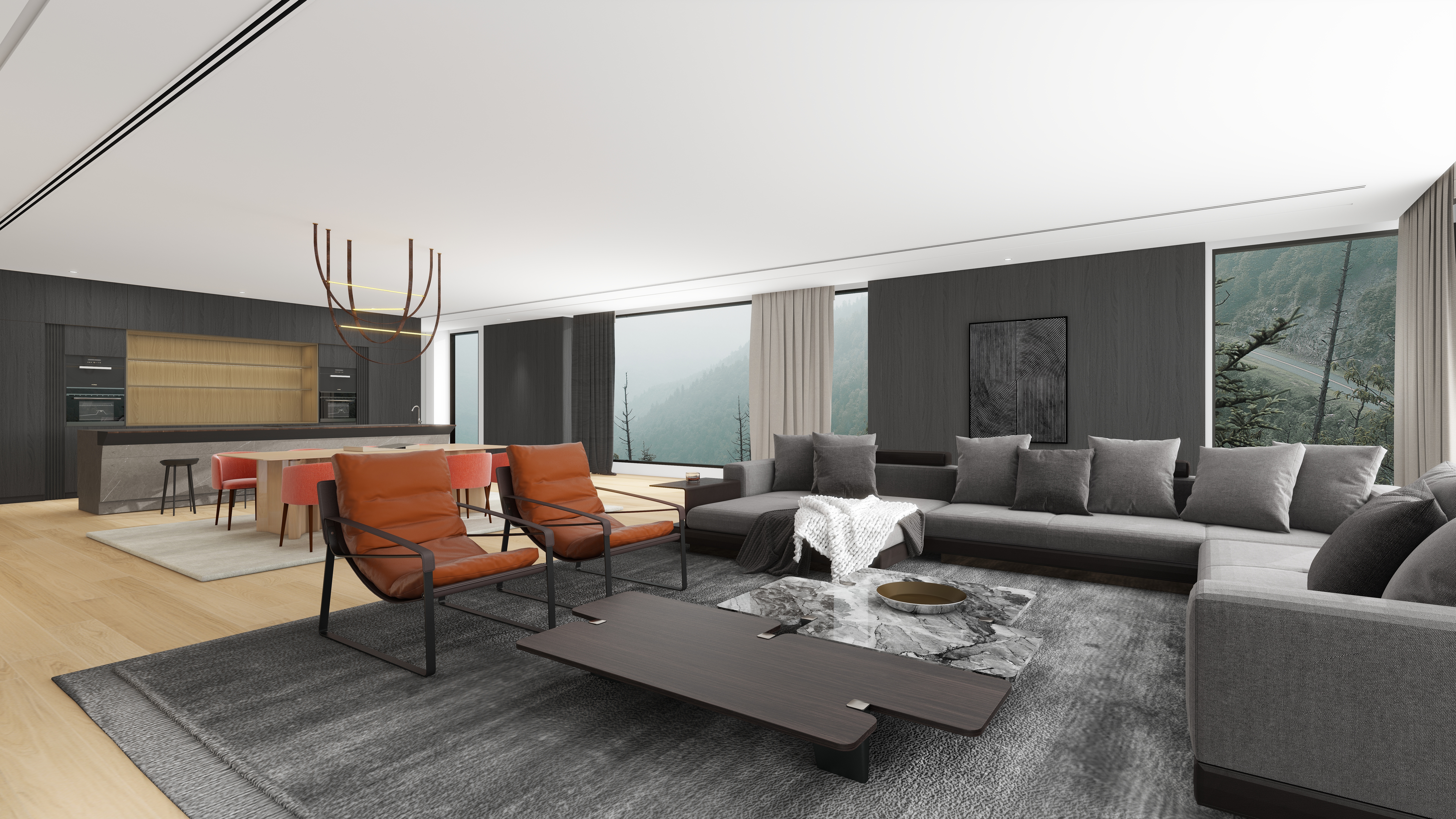 华坊洲pvkx-科罗拉多黑胡桃-装修设计方案