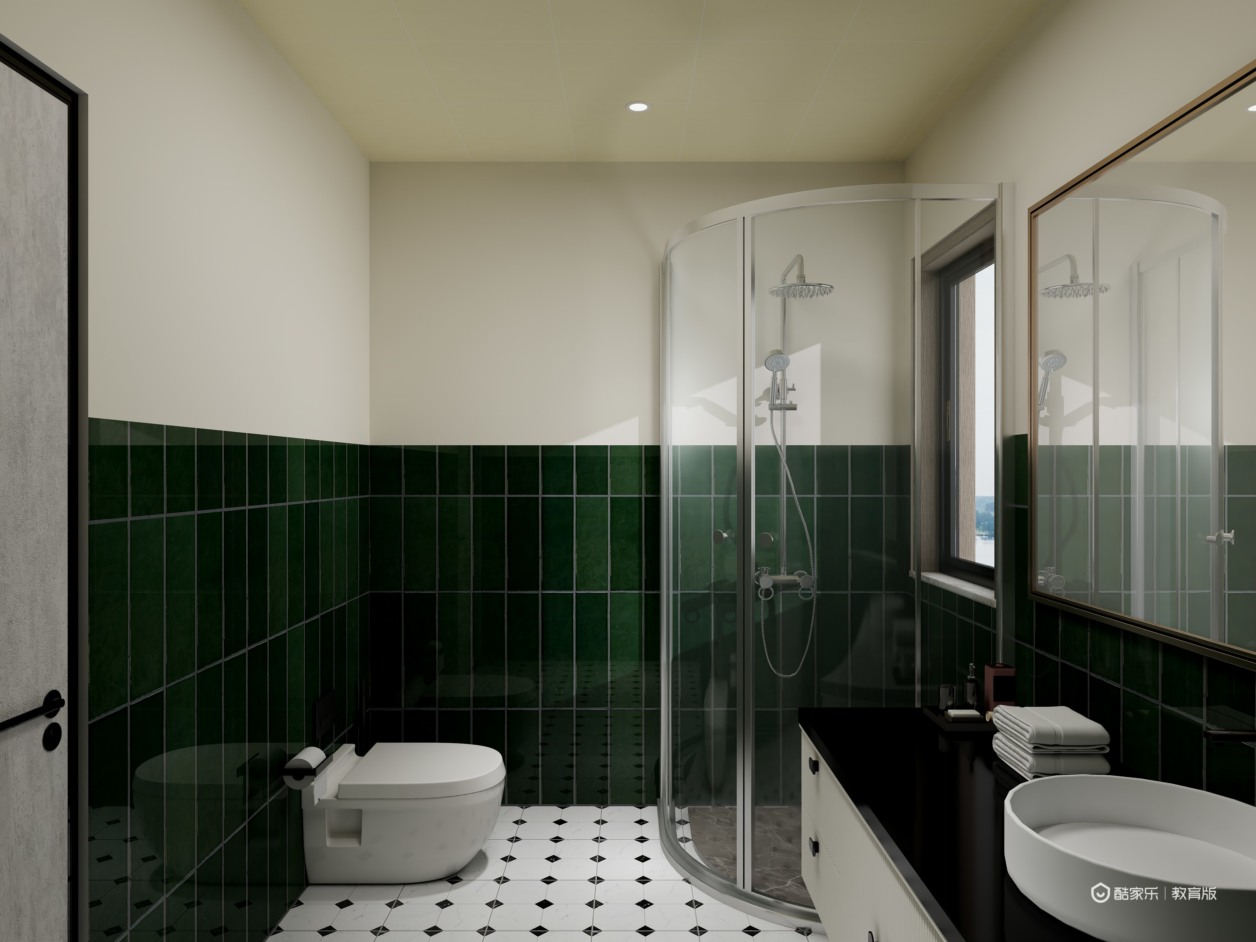 建筑2301常丽美-佳和新城108㎡3室装修效果图