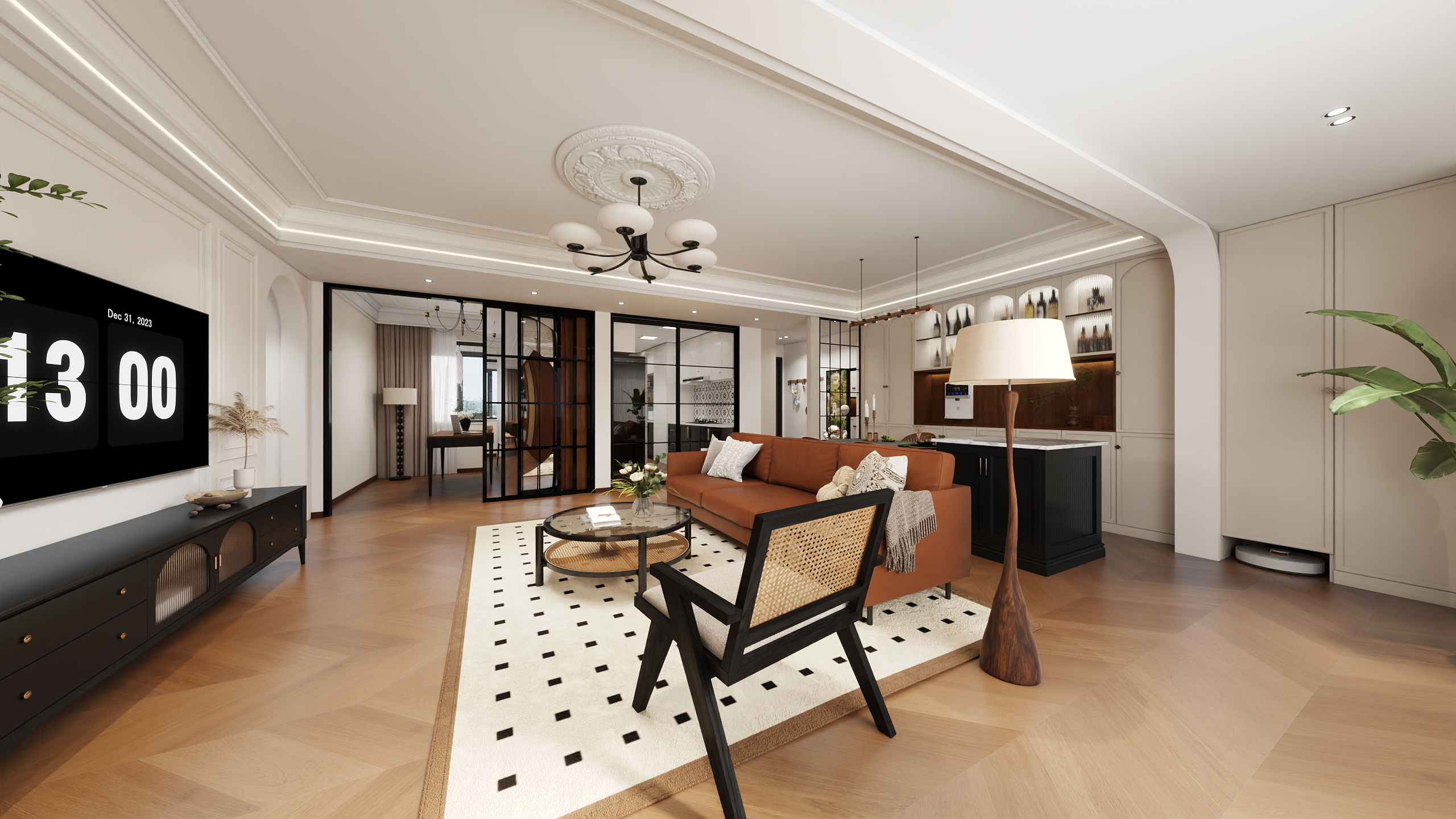 180****8457-142㎡4室-装修设计方案