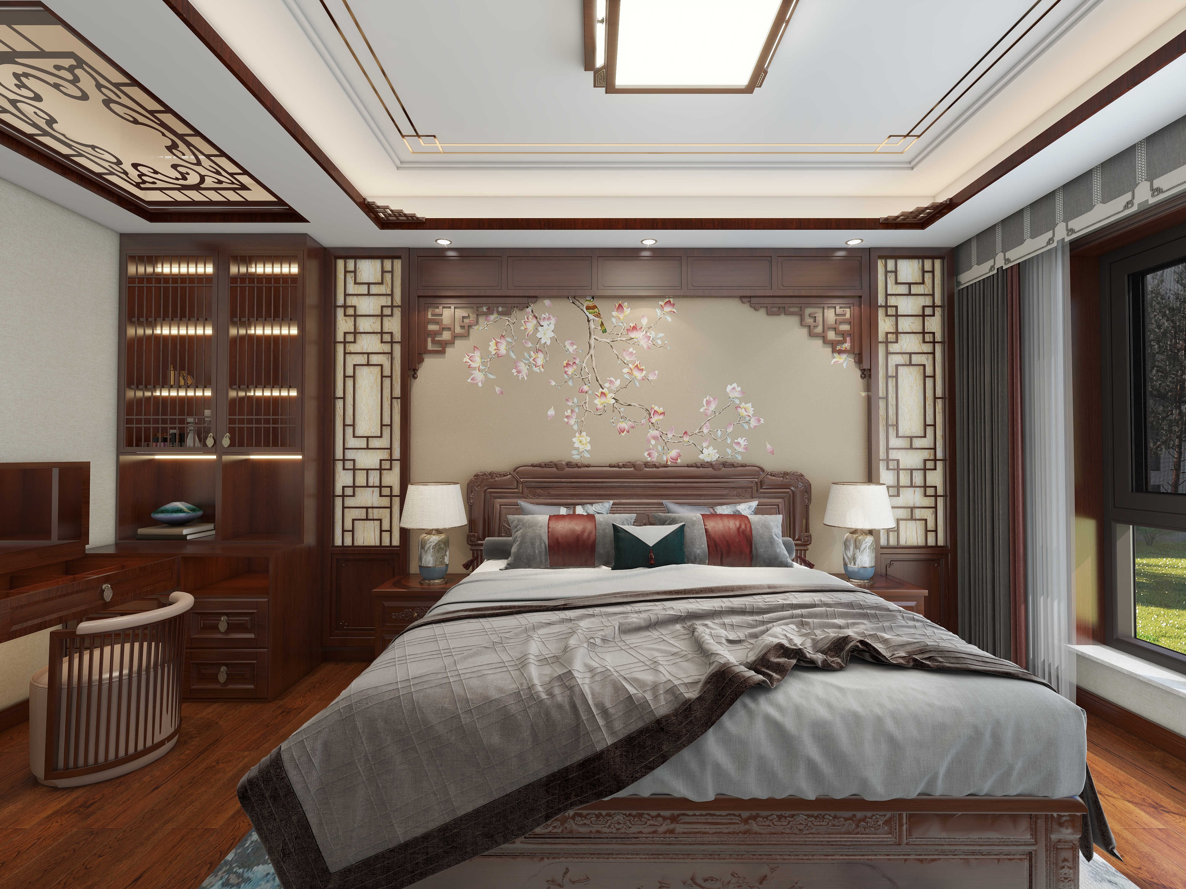金筑HOME-清水湾王总别墅（卧室设计）-装修设计方案