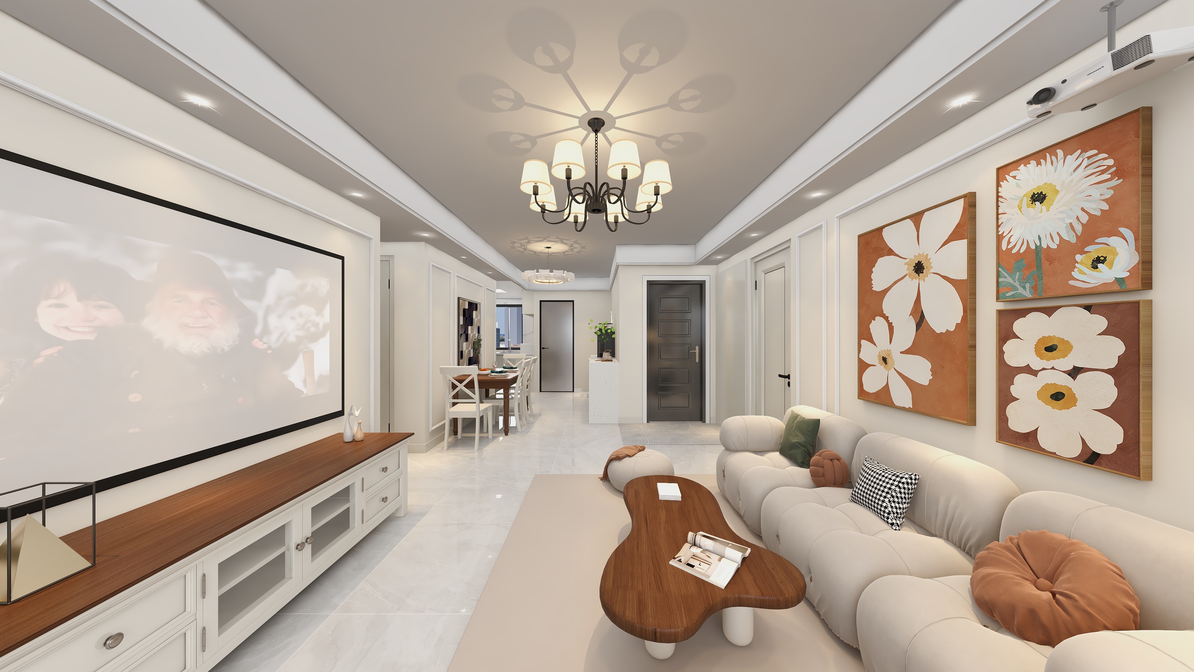 效果图定制13524942650-【奶油风】~三房-装修设计方案