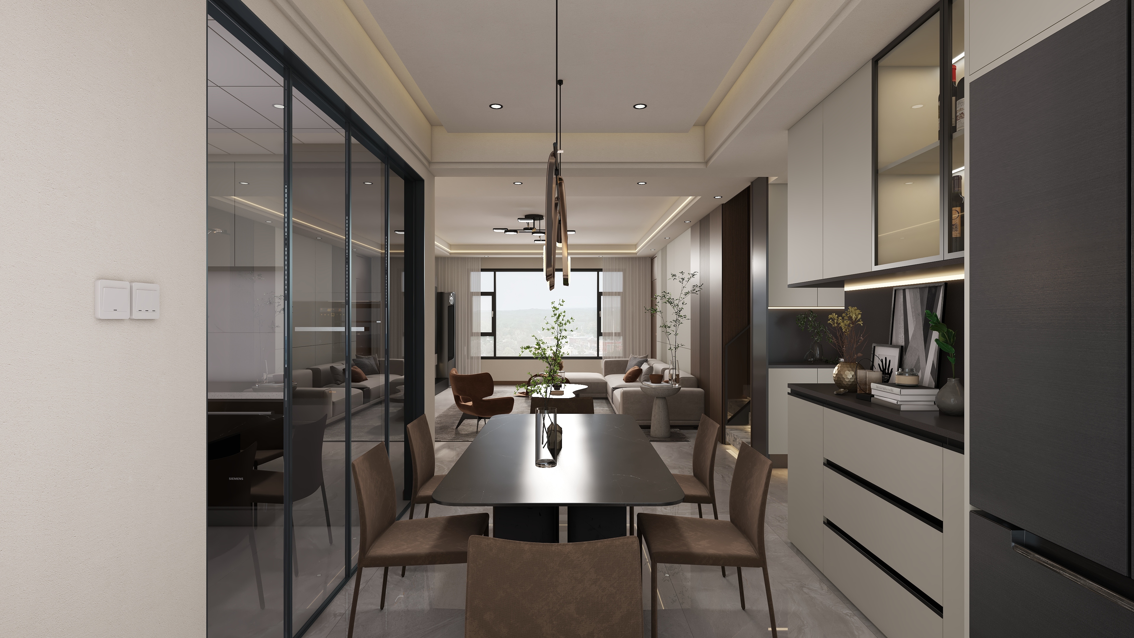 星空设计500-意式轻奢复式173㎡装修效果图